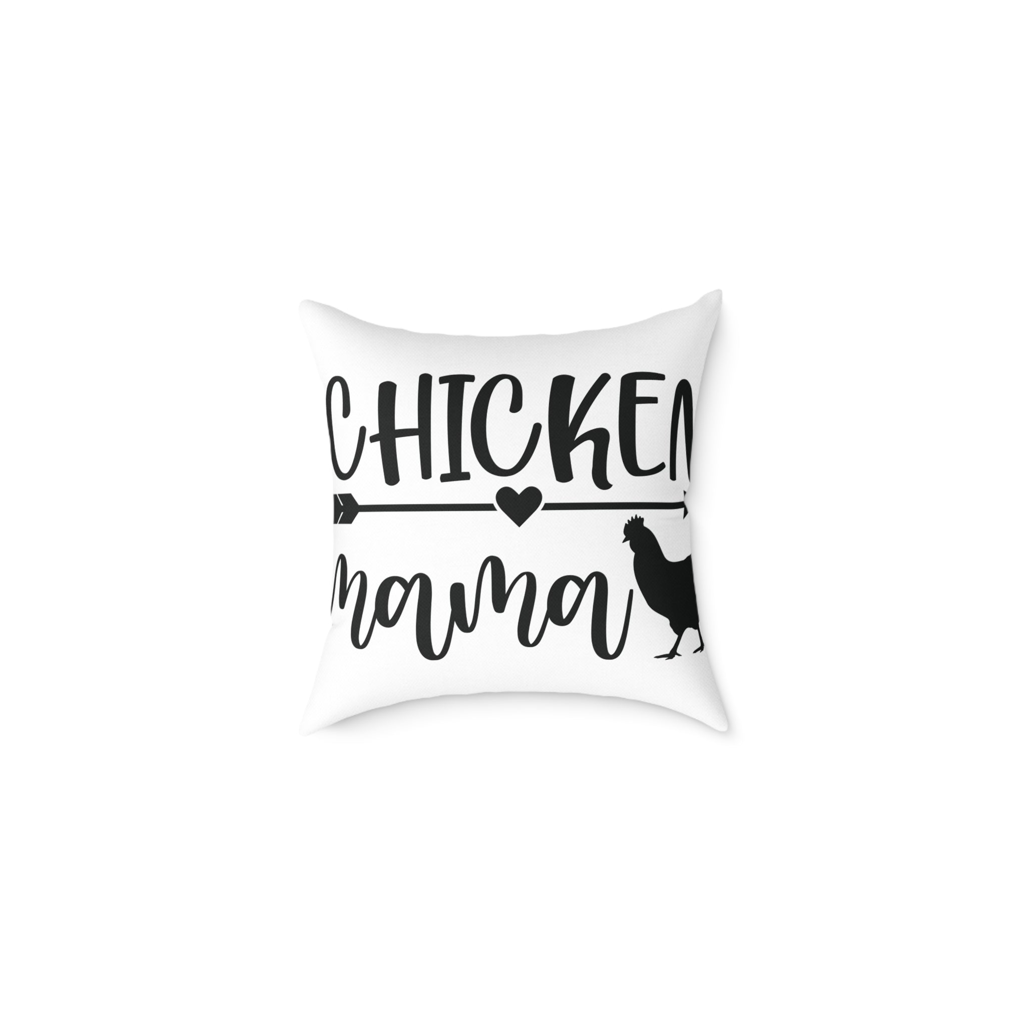 Chicken Mama Throw Pillow – Farmhouse Chicken Decor Cushion, Rustic Homestead Accent Pillow, Country Cottage Home Decor