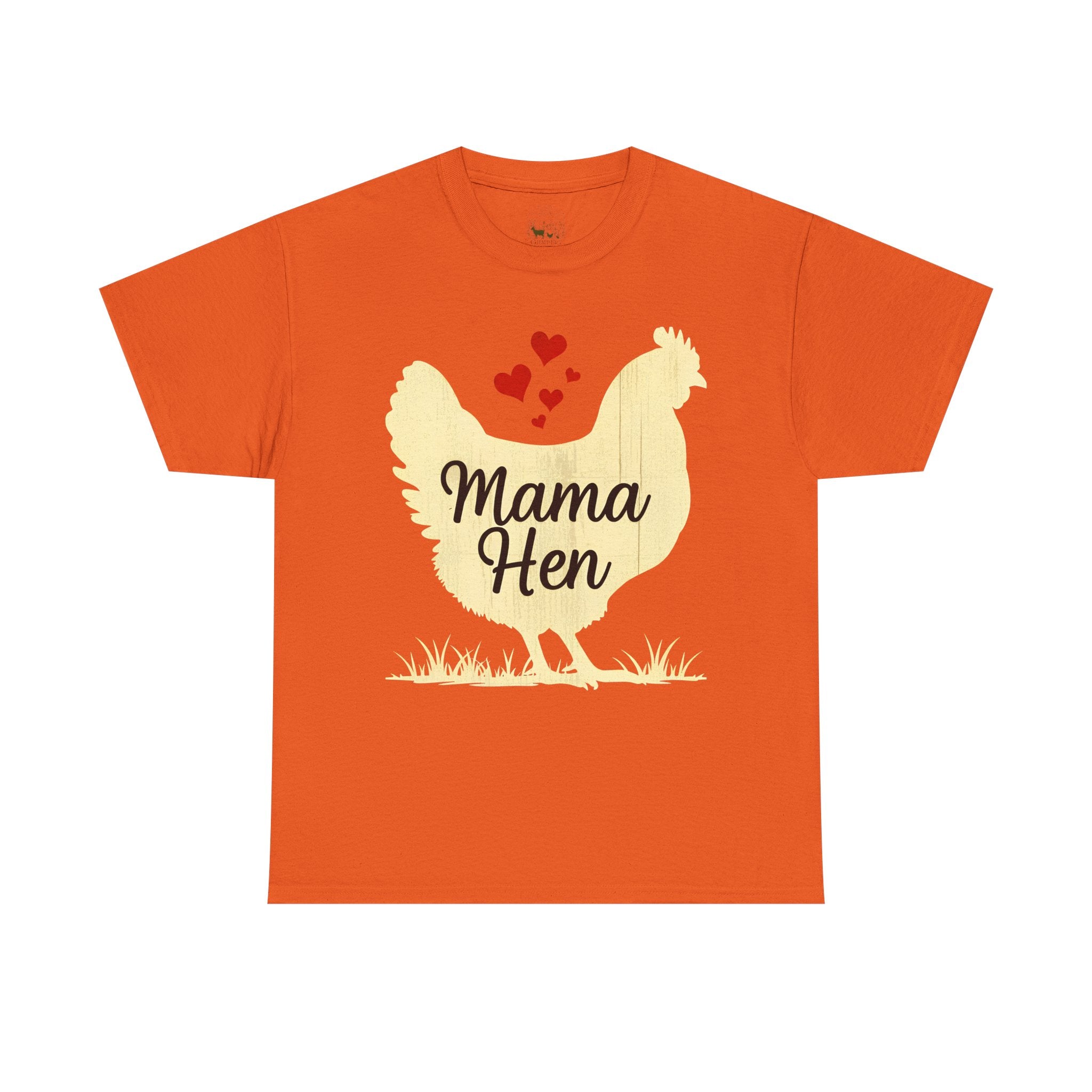 Mama Hen T-Shirt – Chicken Mom Tee, Minimalist Farmhouse Chicken Shirt, Unisex Gildan 5000
