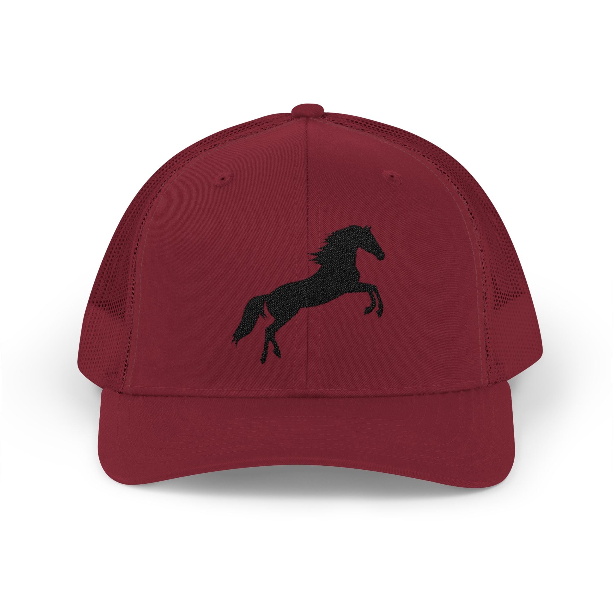 Rearing Horse Trucker Hat | Western Equestrian Mesh Snapback Cap | Rustic Ranch Horse Lover Hat | Farm Life Country Cowboy Cap