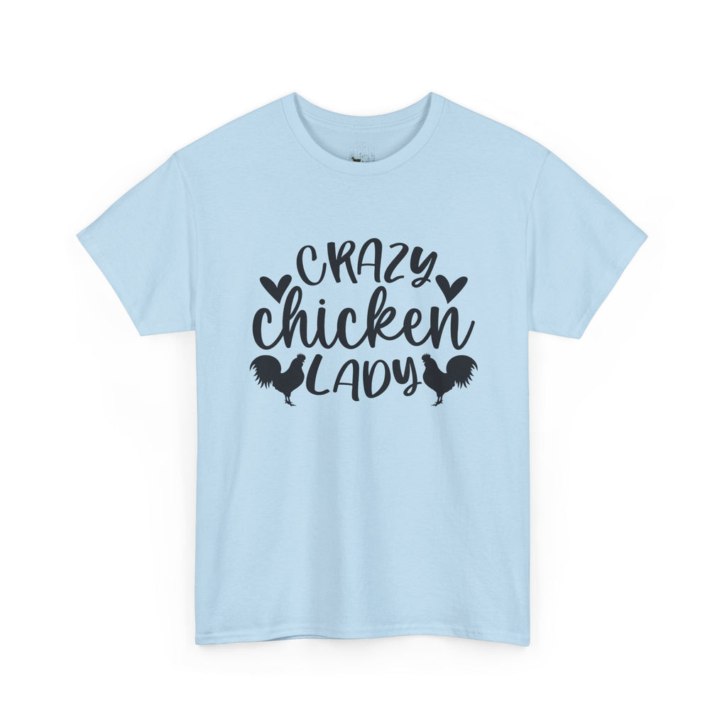 Crazy Chicken Lady T-Shirt – Funny Chicken Mom Tee, Farmhouse Homestead Chicken Lover Shirt, Unisex Gildan 5000