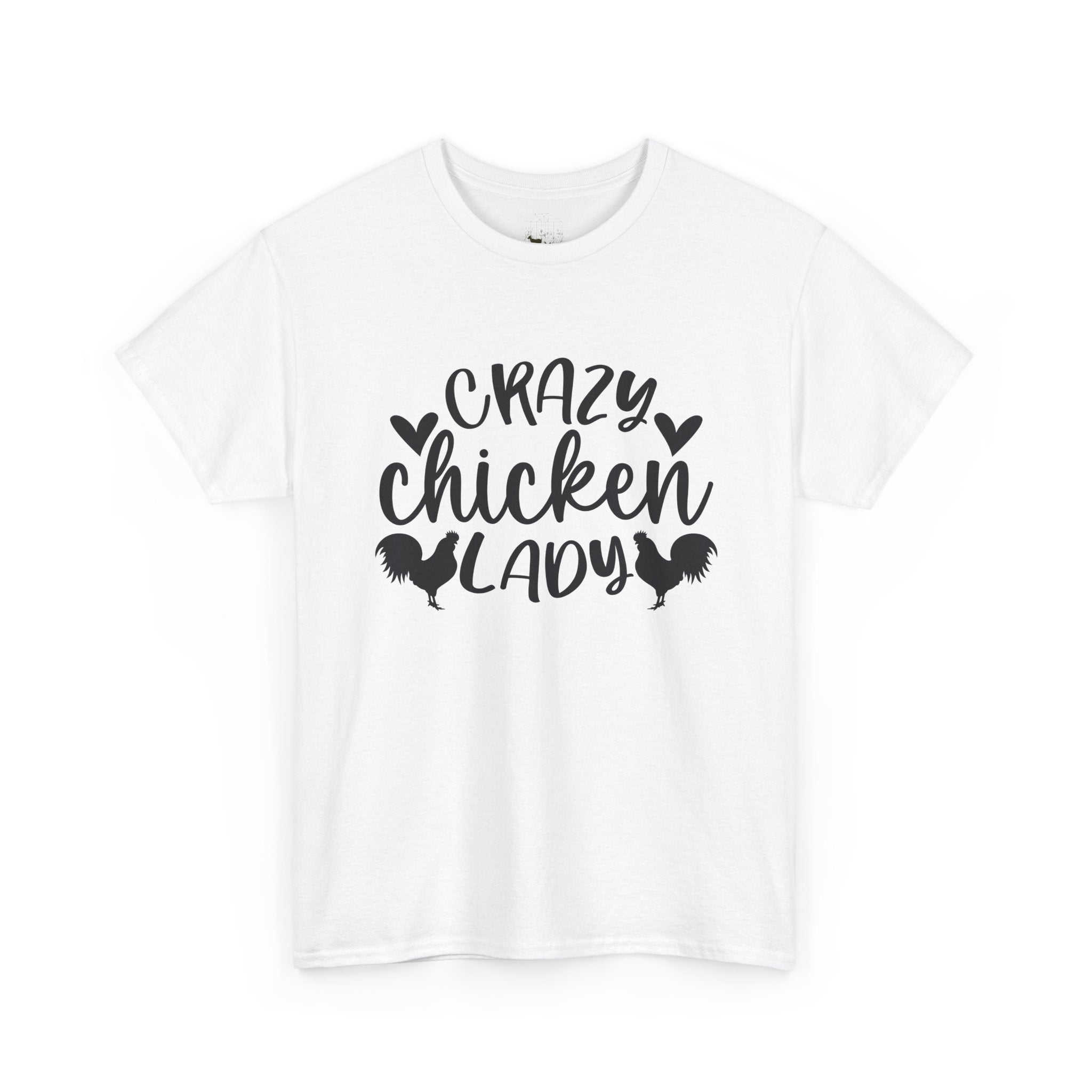 Crazy Chicken Lady T-Shirt – Funny Chicken Mom Tee, Farmhouse Homestead Chicken Lover Shirt, Unisex Gildan 5000