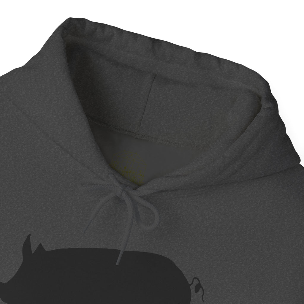 Pig Silhouette Hoodie – Farm Life Sweatshirt, Pig Lover Pullover, Homestead Hoodie, Mini Pig Apparel, Farm Animal Hoodie, Country Living Unisex Hoodie