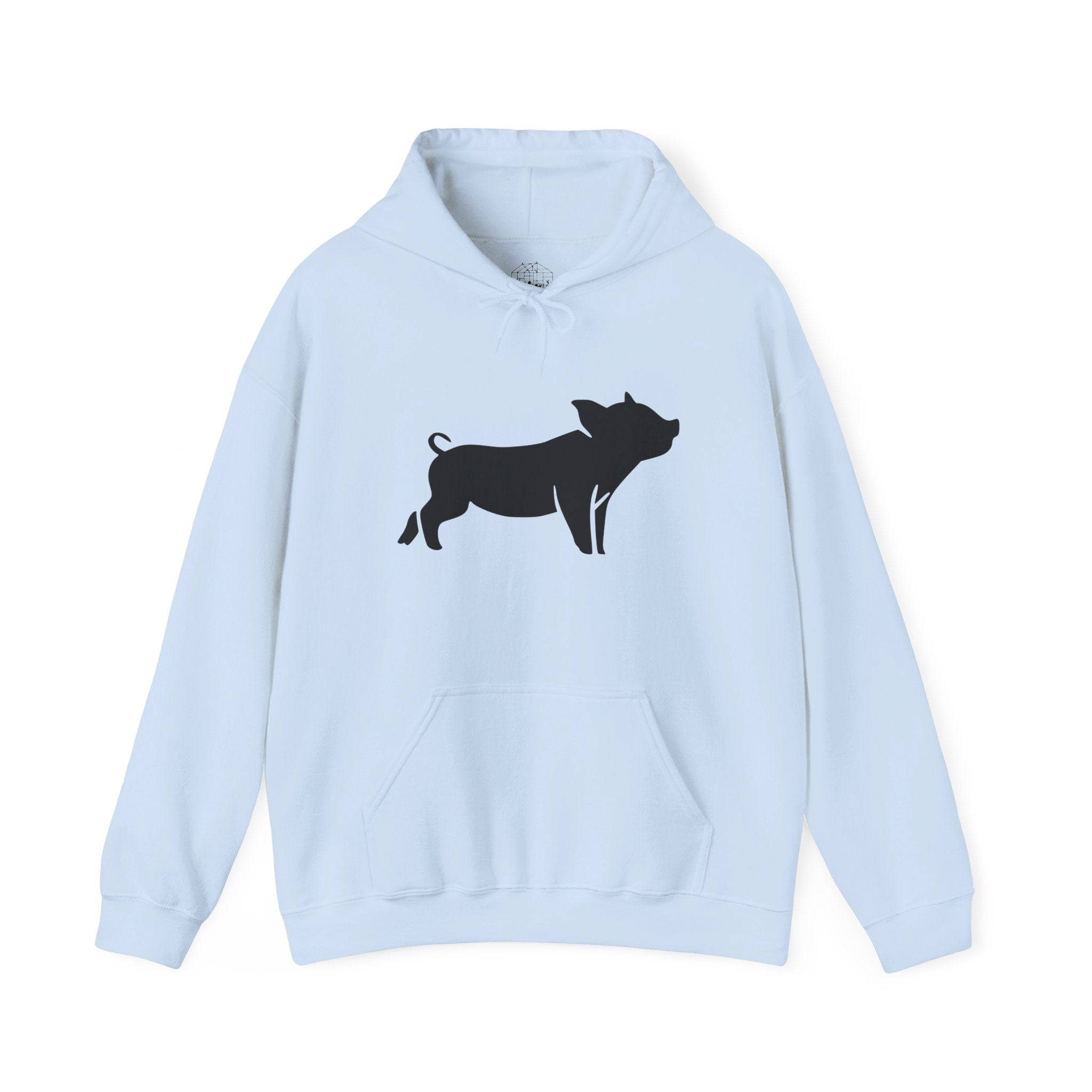 Pig Silhouette Hoodie – Farm Life Sweatshirt, Pig Lover Pullover, Homestead Hoodie, Mini Pig Apparel, Farm Animal Hoodie, Country Living Unisex Hoodie