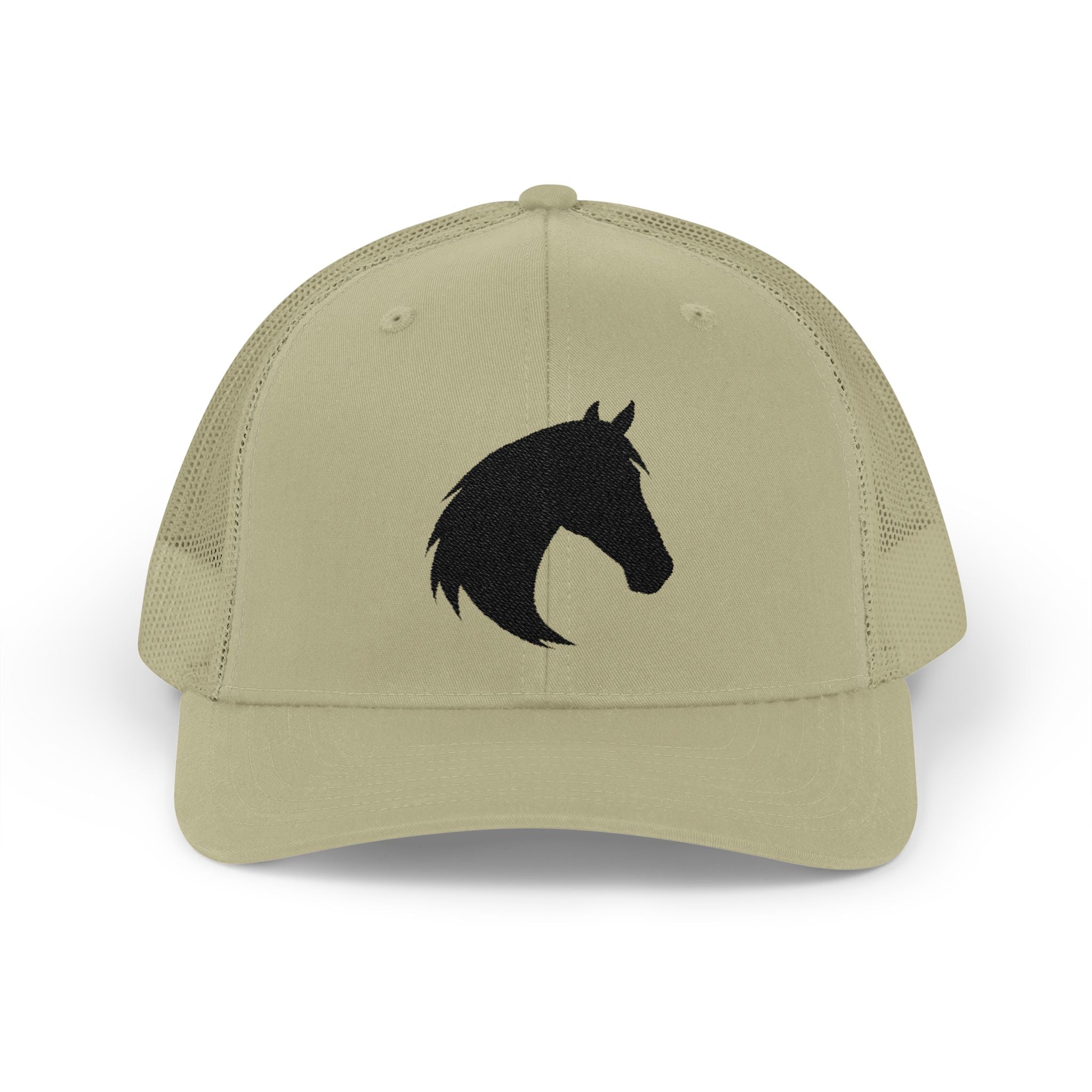 Horse Head Trucker Hat | Western Horse Silhouette Mesh Snapback Cap | Equestrian Ranch Hat | Rustic Farm Life Cowboy Cowgirl Horse Lover Hat