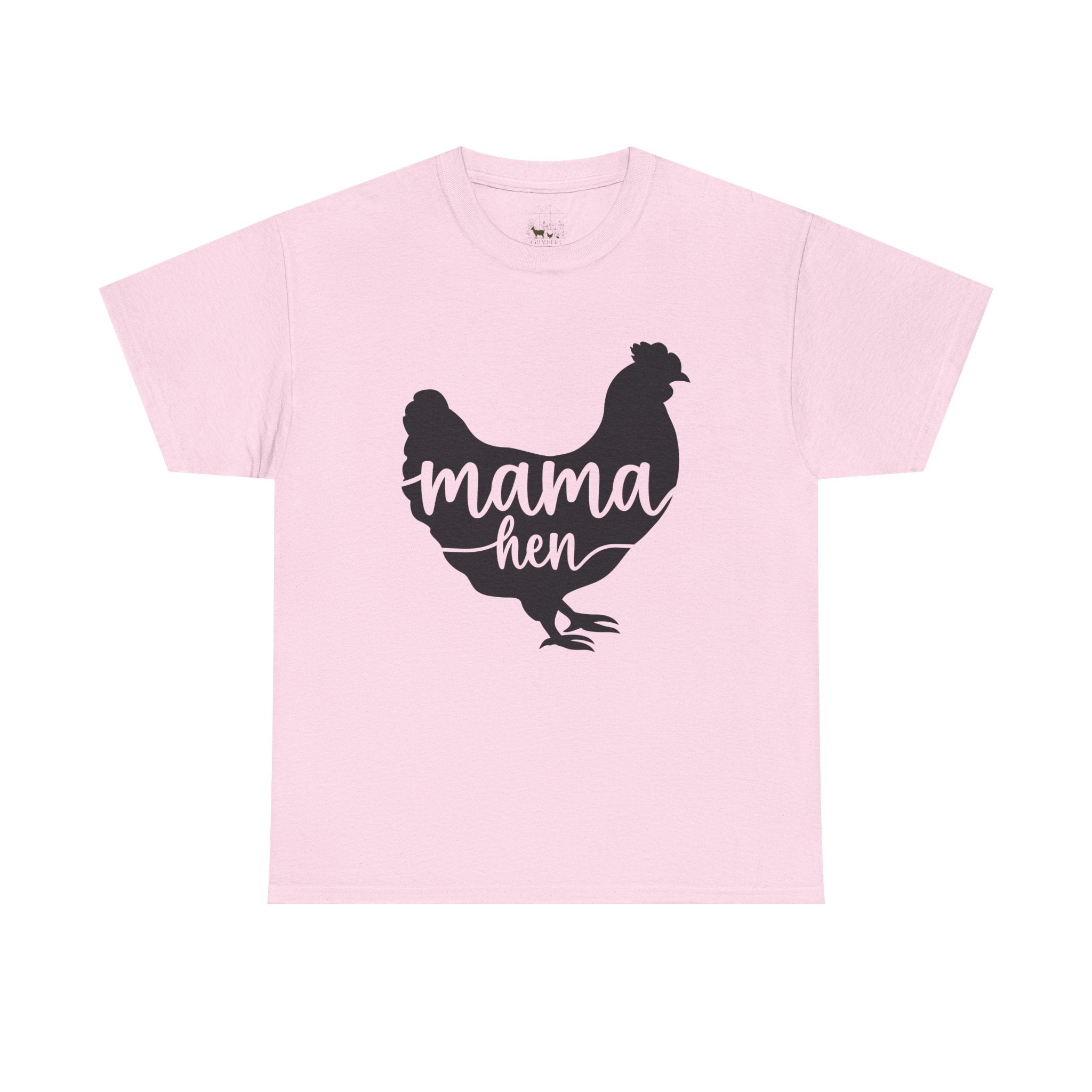 Mama Hen T-Shirt – Chicken Mom Tee, Minimalist Farmhouse Chicken Shirt, Unisex Gildan 5000