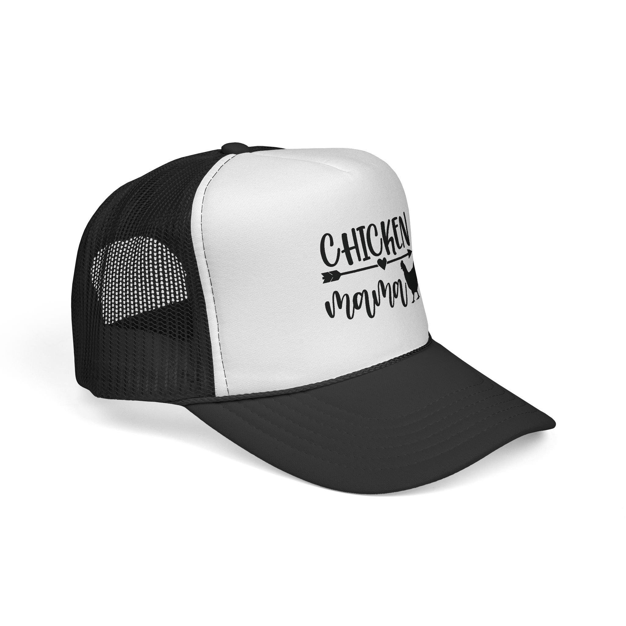 Chicken Mama Trucker Hat – Farm Mom Hat, Backyard Chicken Keeper Cap, Funny Homestead Poultry Hat