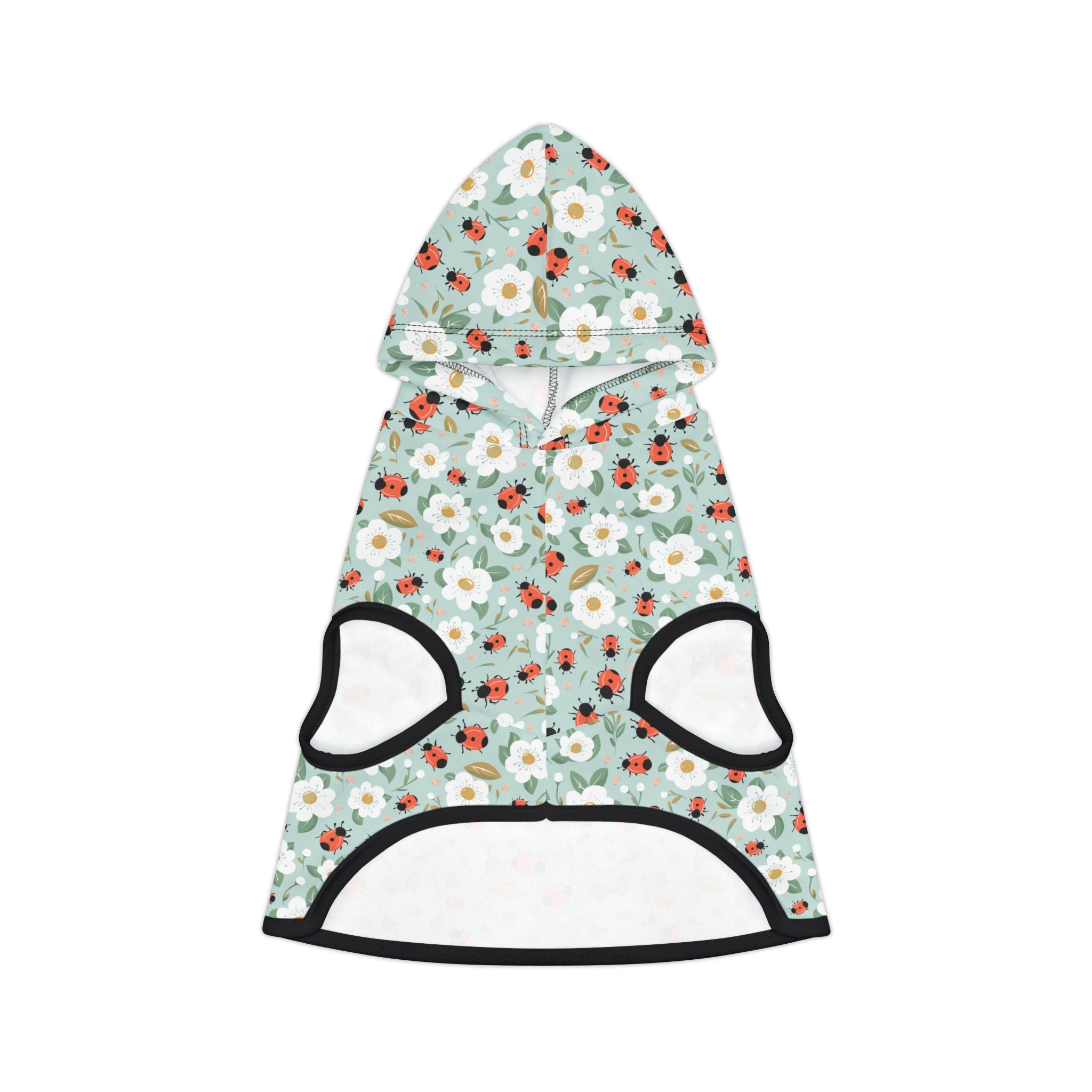 Blue Ladybug Pet Hoodie, Cute Pet Apparel, Animal Lover Gift, Dog Sweater, Cat Jumper, Pet Clothing