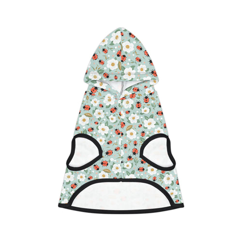 Blue Ladybug Pet Hoodie, Cute Pet Apparel, Animal Lover Gift, Dog Sweater, Cat Jumper, Pet Clothing