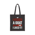I Kissed a Goat and I Liked It Tote Bag | Funny Goat Lover Canvas Bag | Goat Mom Gift | Farm Life Tote | Reusable Market Bag | Gumpert Homestead