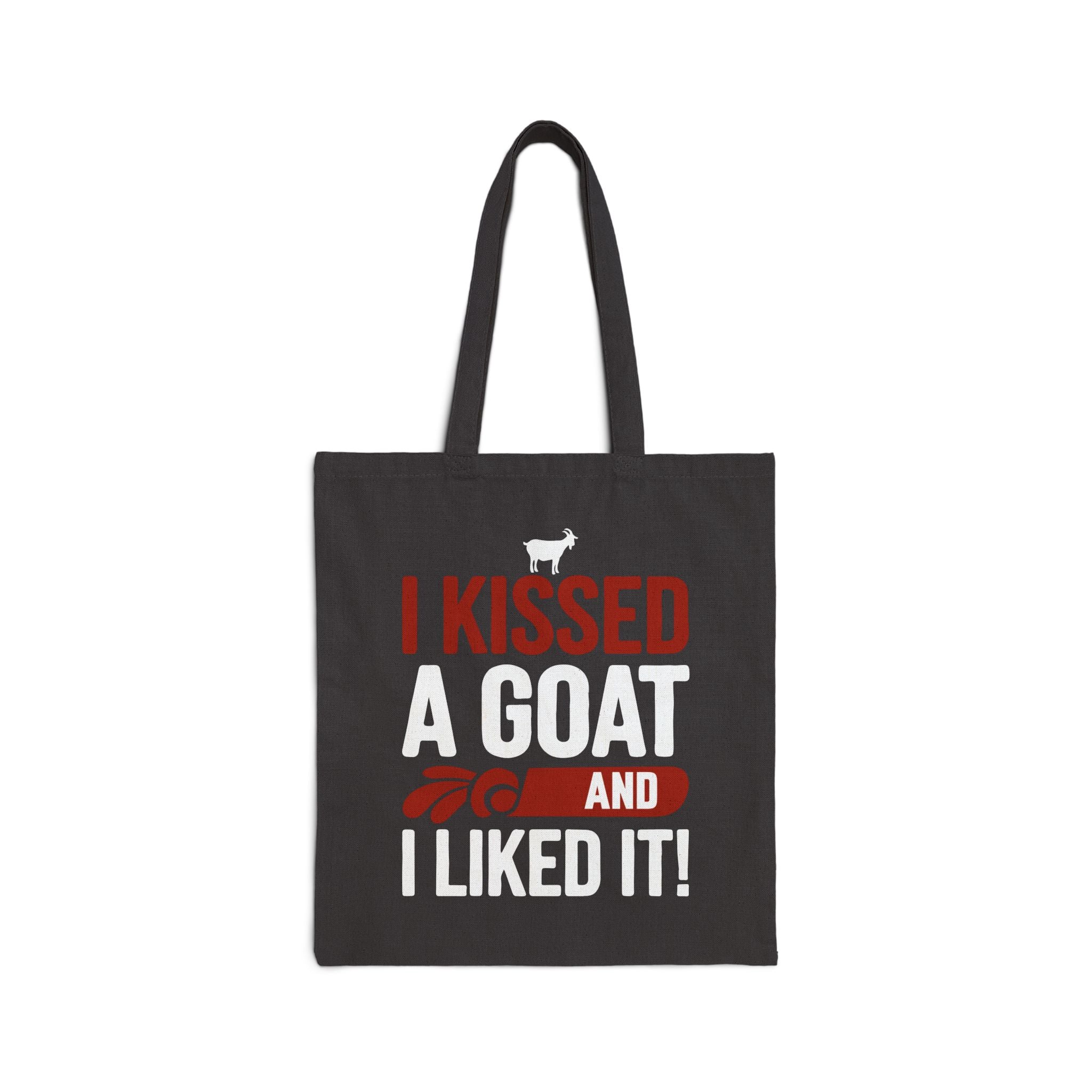 I Kissed a Goat and I Liked It Tote Bag | Funny Goat Lover Canvas Bag | Goat Mom Gift | Farm Life Tote | Reusable Market Bag | Gumpert Homestead