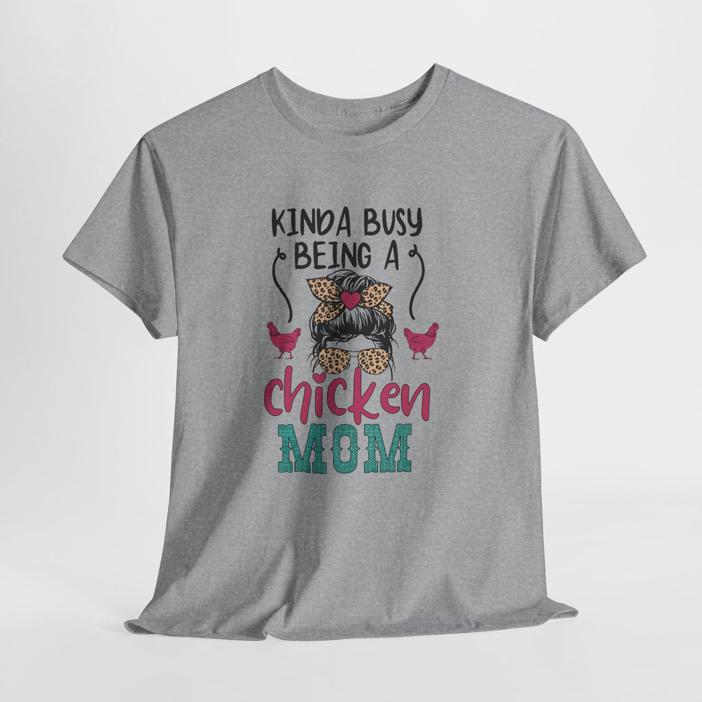 Kinda Busy Being a Chicken Mom T-Shirt – Funny Chicken Mom Shirt, Backyard Chicken Keeper Tee, Farm Life Graphic Shirt, Homestead Apparel Gift