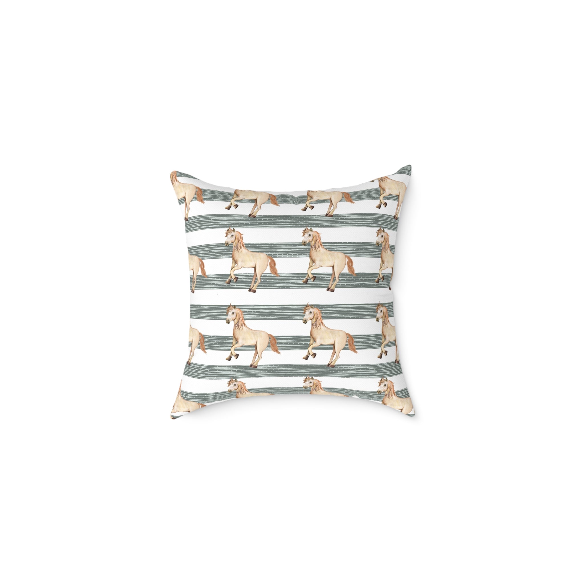 Horse Throw Pillow | Farmhouse Horse Accent Pillow | Rustic Equestrian Decor Cushion | Cottagecore Horse Home Decor | Gumpert Homestead