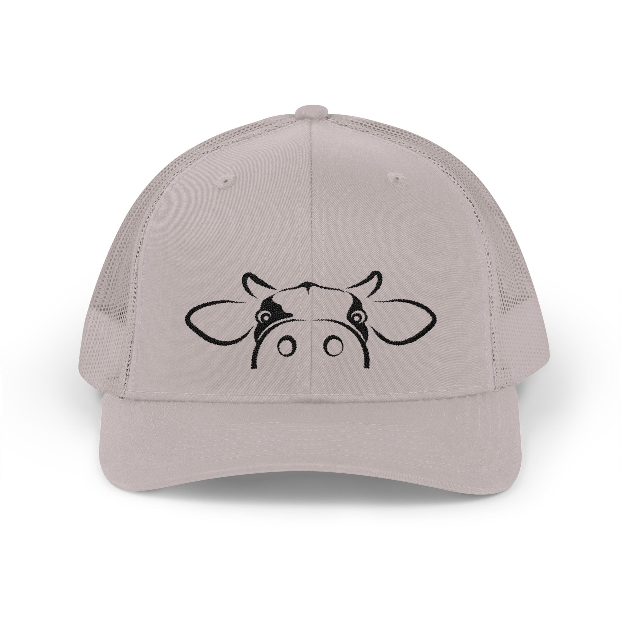 Peekaboo Cow Pink Trucker Hat – Cute Farm Snapback Cap, Cow Lover Hat, Farm Girl Mesh Hat, Country Cottagecore Hat