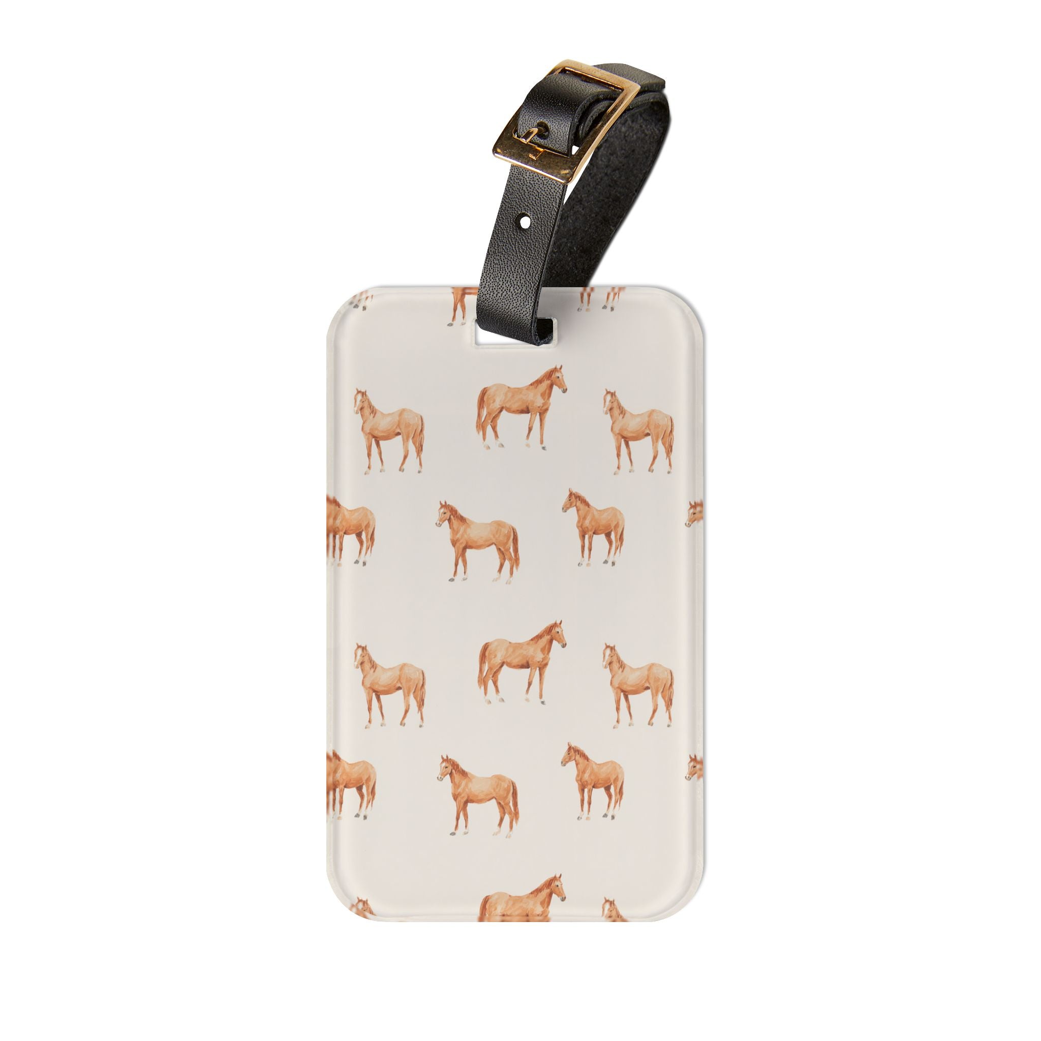 Horse Luggage Tag | Equestrian Travel Accessory | Farmhouse Horse Suitcase Tag | Western Travel Bag Identifier | Gumpert Homestead
