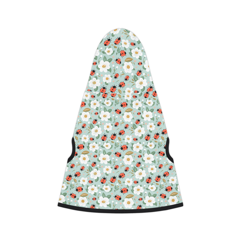Blue Ladybug Pet Hoodie, Cute Pet Apparel, Animal Lover Gift, Dog Sweater, Cat Jumper, Pet Clothing