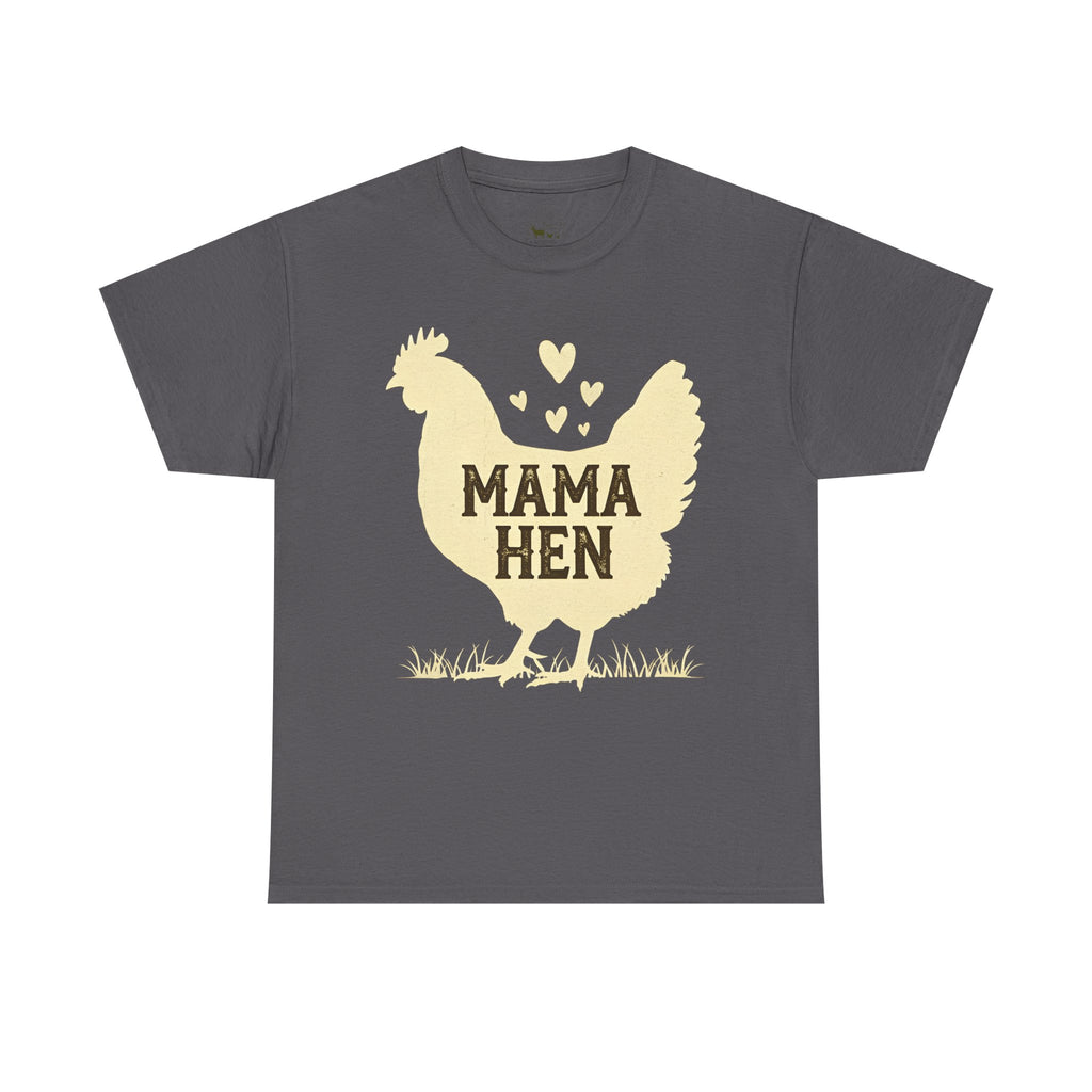 Mama Hen T-Shirt – Chicken Mom Tee, Minimalist Farmhouse Chicken Shirt, Unisex Gildan 5000