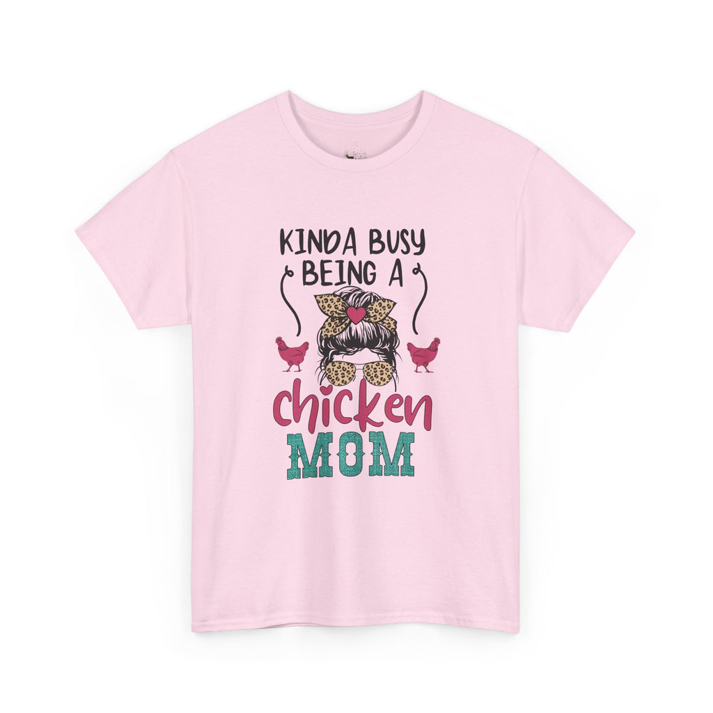 Kinda Busy Being a Chicken Mom T-Shirt – Funny Chicken Mom Shirt, Backyard Chicken Keeper Tee, Farm Life Graphic Shirt, Homestead Apparel Gift