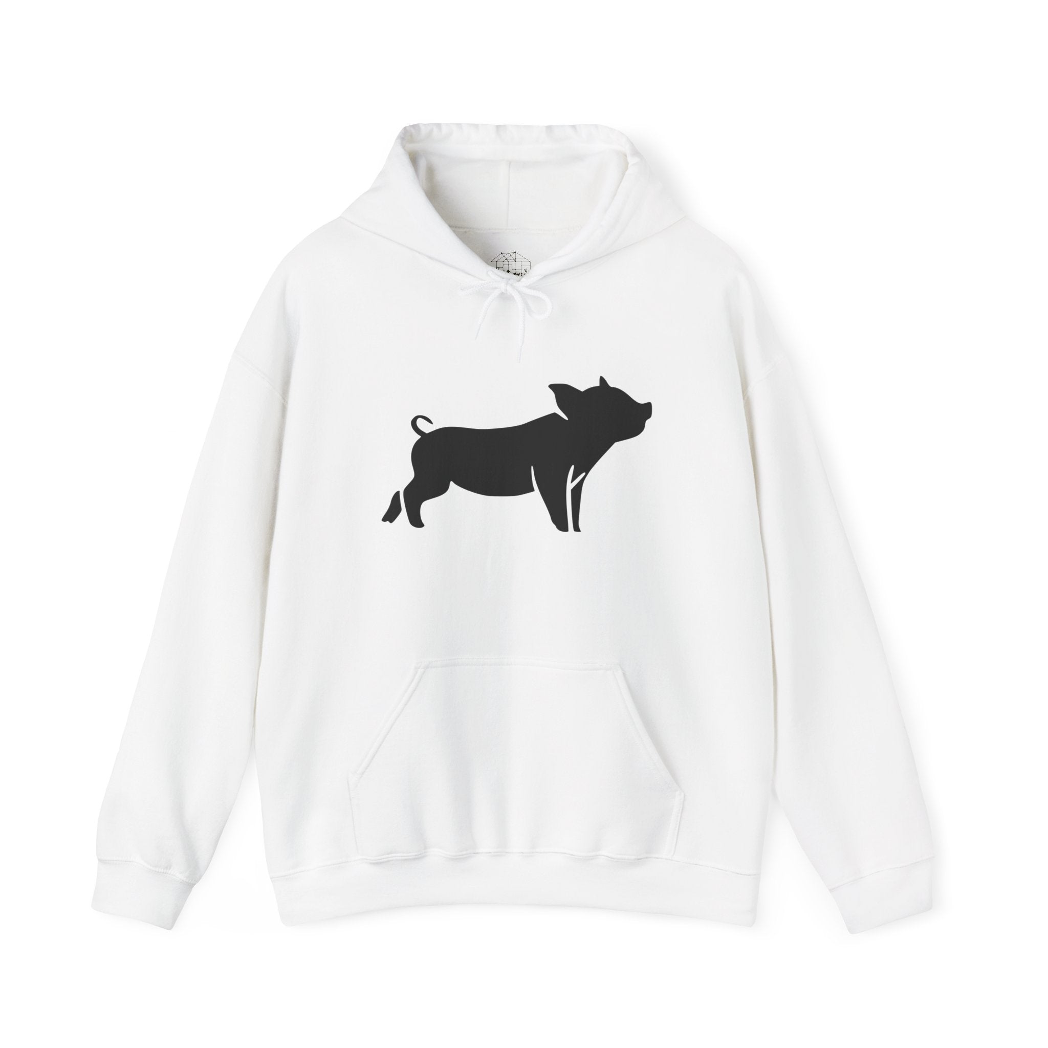 Pig Silhouette Hoodie – Farm Life Sweatshirt, Pig Lover Pullover, Homestead Hoodie, Mini Pig Apparel, Farm Animal Hoodie, Country Living Unisex Hoodie