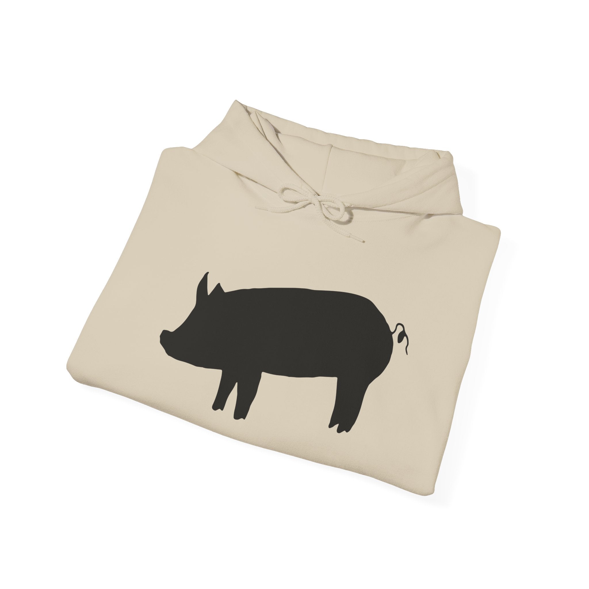 Pig Silhouette Hoodie – Farm Life Sweatshirt, Pig Lover Pullover, Homestead Hoodie, Mini Pig Apparel, Farm Animal Hoodie, Country Living Unisex Hoodie