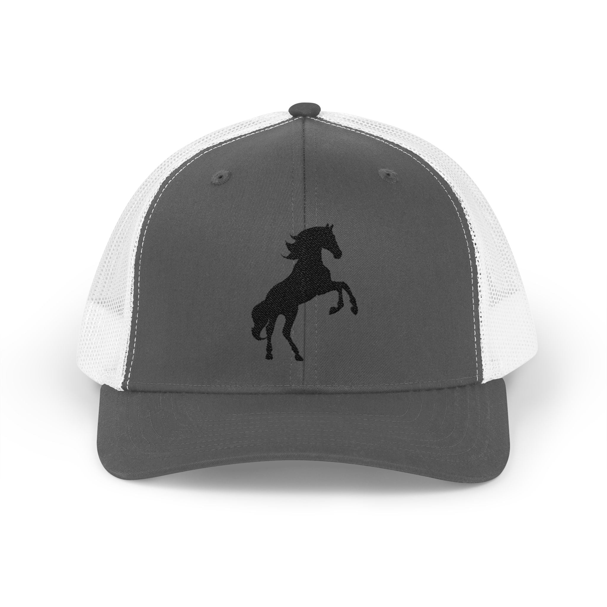 Rearing Horse Trucker Hat | Western Equestrian Mesh Snapback Cap | Rustic Ranch Horse Lover Hat | Farm Life Country Cowboy Cap