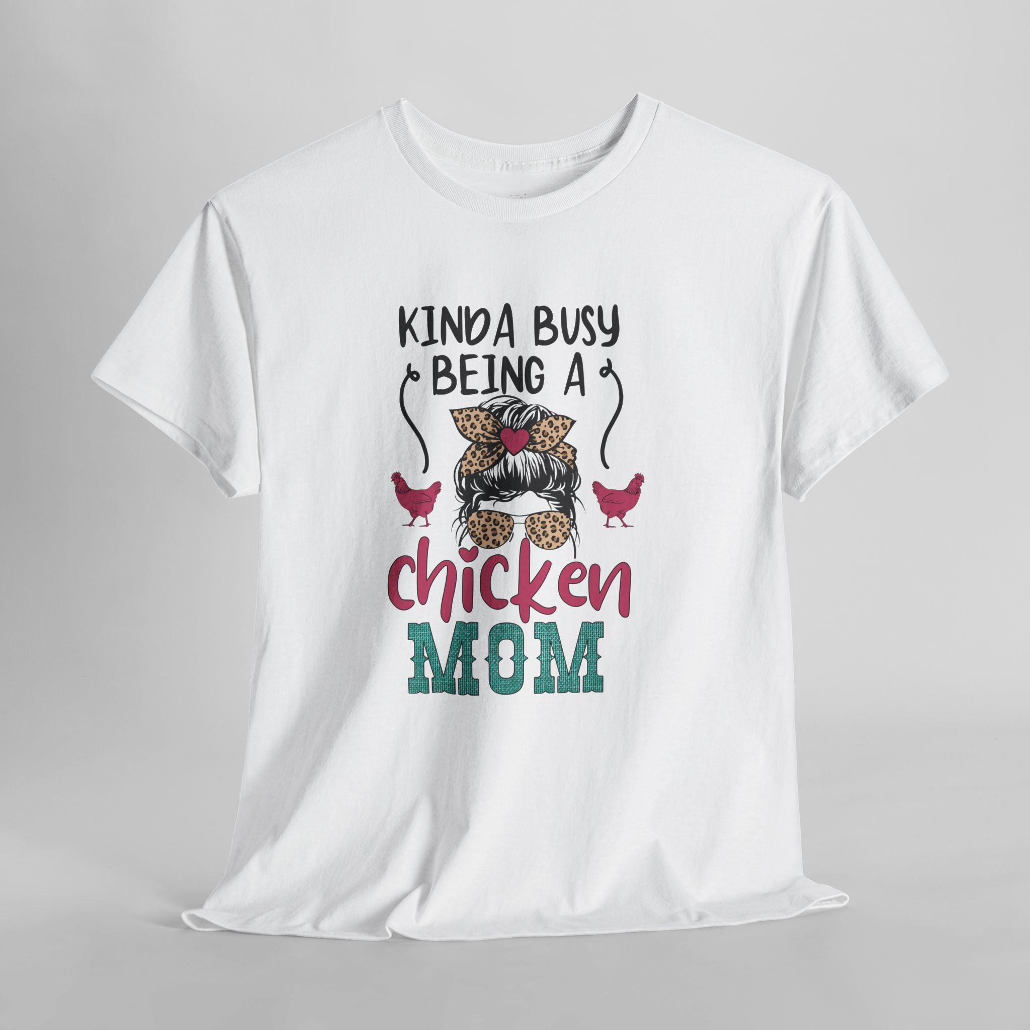 Kinda Busy Being a Chicken Mom T-Shirt – Funny Chicken Mom Shirt, Backyard Chicken Keeper Tee, Farm Life Graphic Shirt, Homestead Apparel Gift