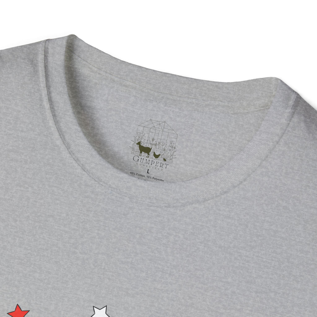 Happy 4th of July Chicken T-Shirt – Patriotic Rooster & Hen Shirt, American Flag Farm Tee, Backyard Chicken Shirt, Homestead Independence Day Apparel