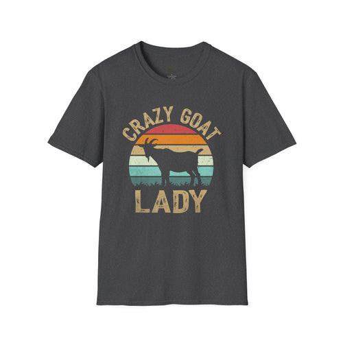 Crazy Goat Lady Vintage Unisex T-Shirt | Funny Goat Lover Farm Life Tee