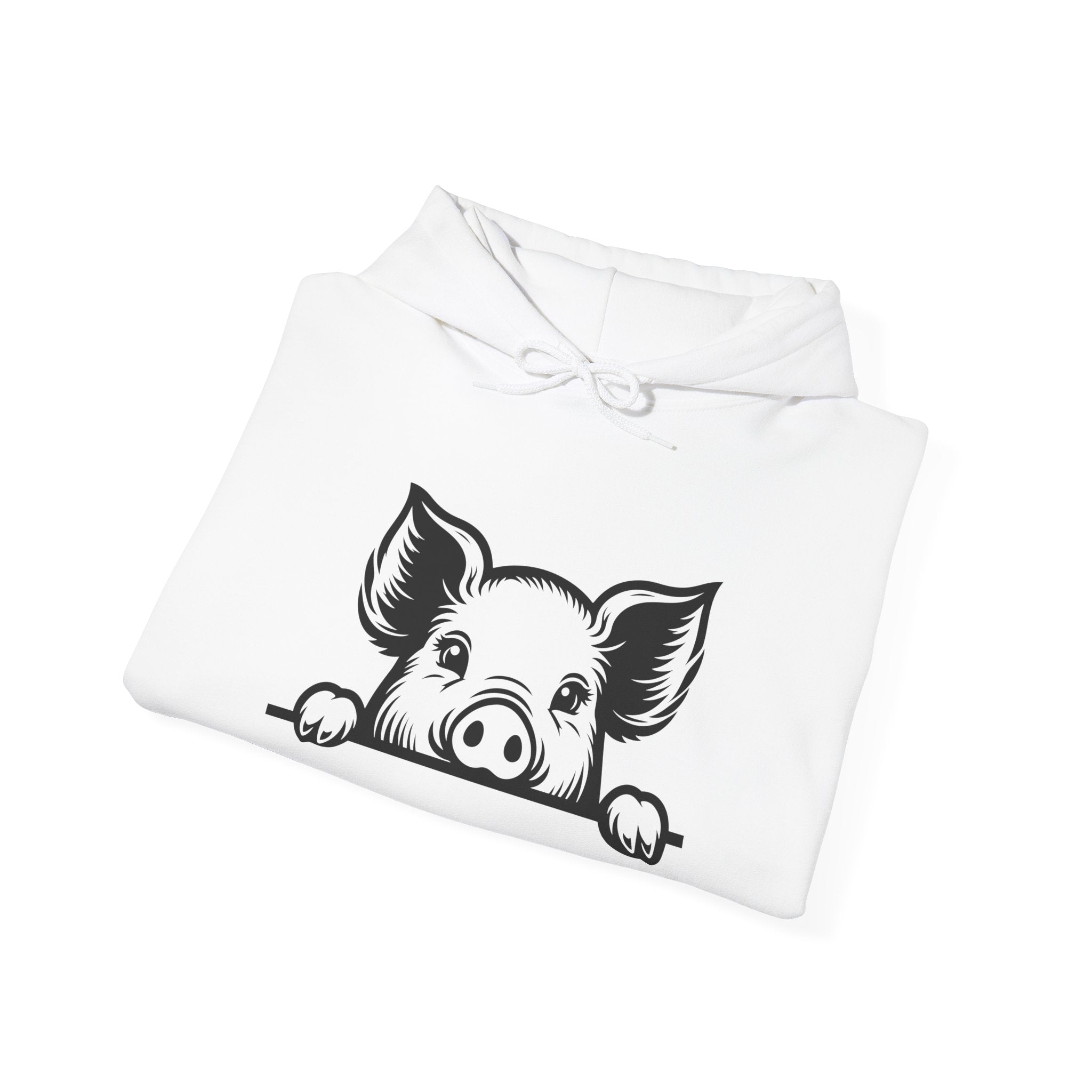 Peeking Pig Hoodie – Cute Pig Pullover Sweatshirt, Pig Lover Hoodie, Farm Life Hoodie, Mini Pig Apparel, Homestead Hoodie, Farm Animal Hoodie, Country Living Unisex Hoodie