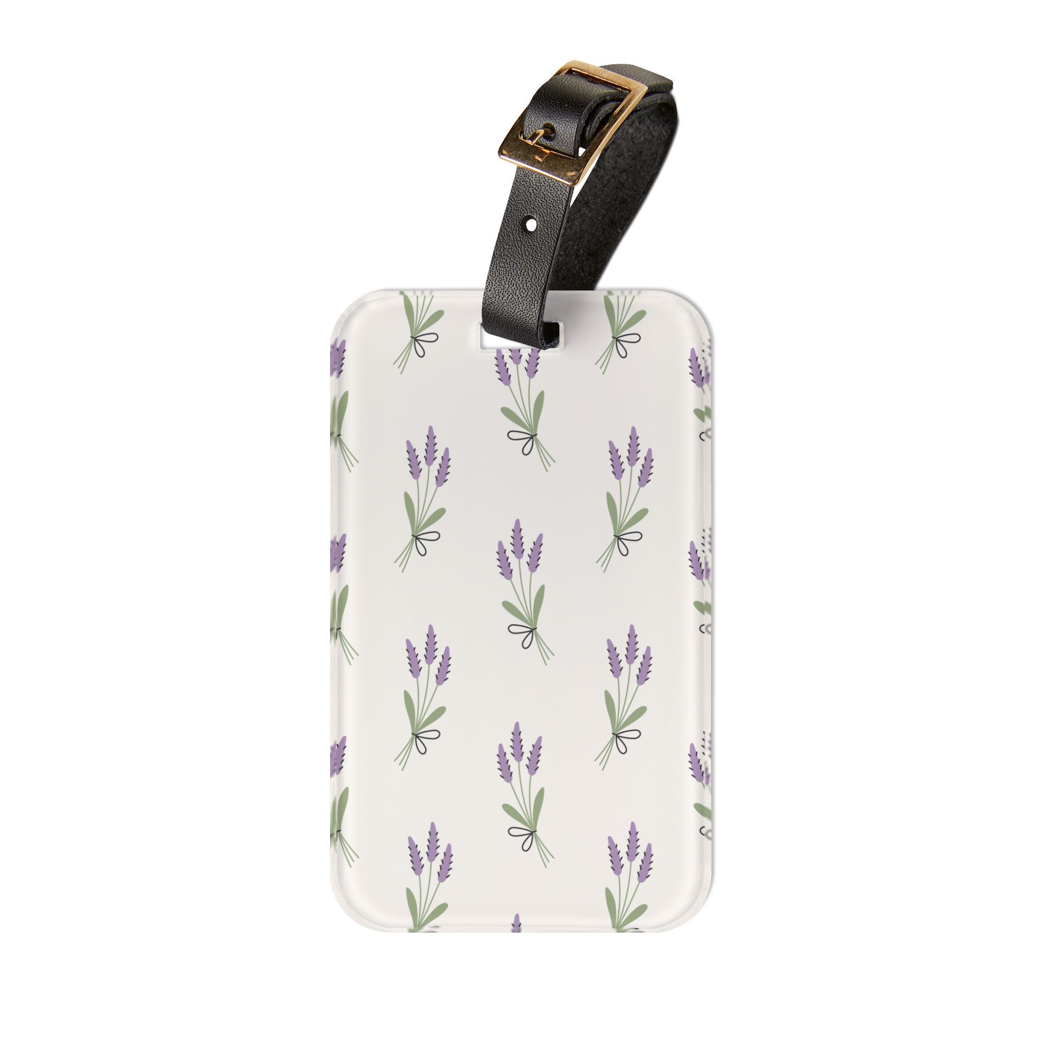 Lavender Luggage Tag | Cottagecore Travel Accessory | Floral Suitcase Tag | Minimalist Farmhouse Bag Identifier | Gumpert Homestead