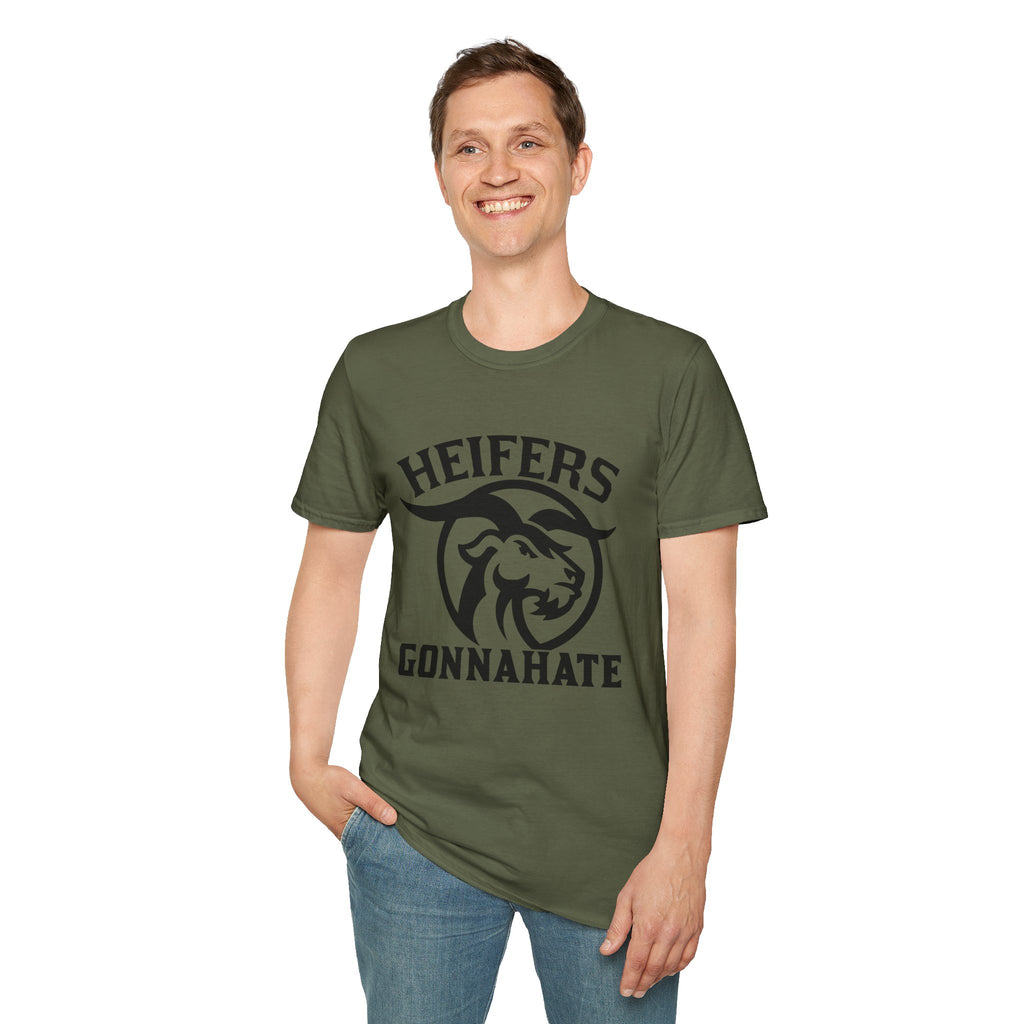 Heifers Gonna Hate Funny Cowgirl Unisex T-Shirt | Western Farm Life Graphic Tee