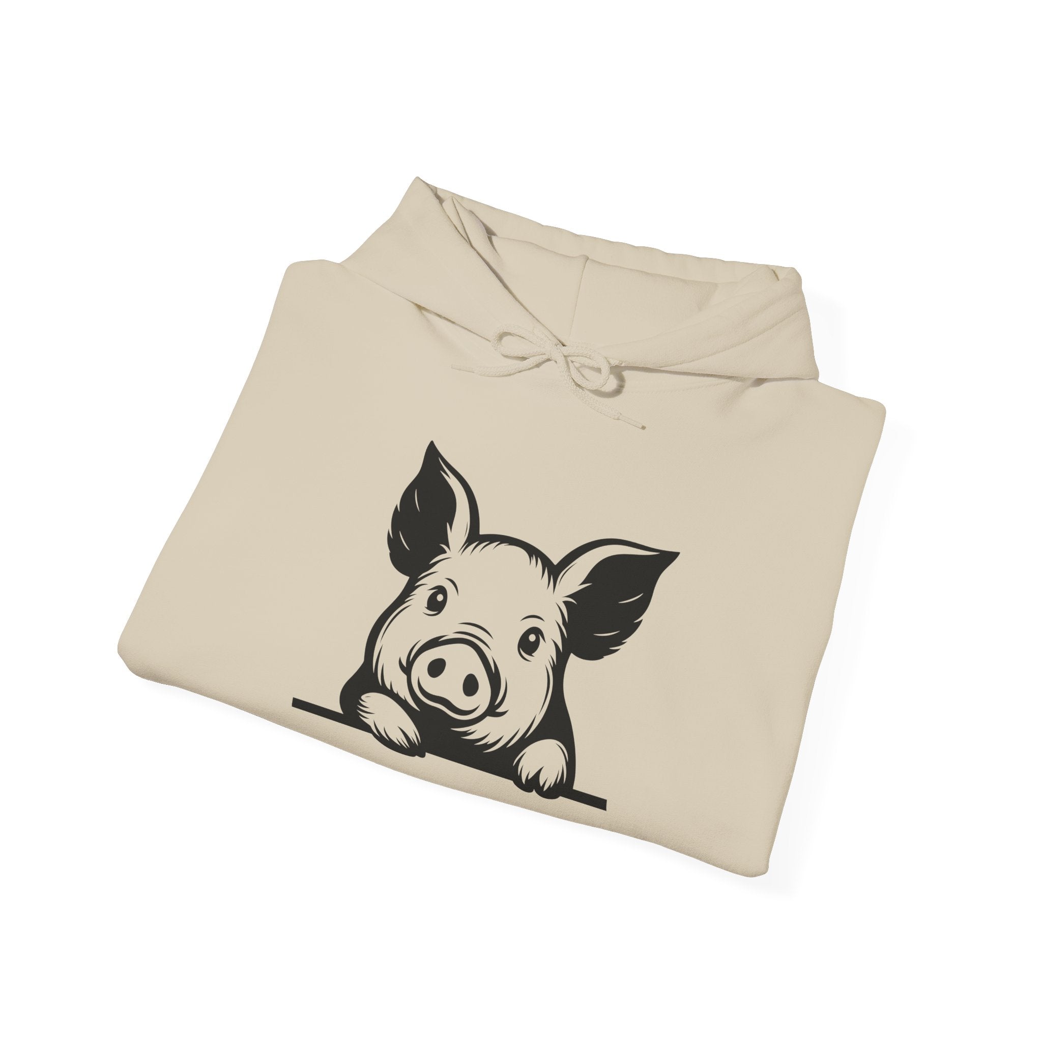 Peeking Pig Hoodie – Cute Pig Pullover Sweatshirt, Pig Lover Hoodie, Farm Life Hoodie, Mini Pig Apparel, Homestead Hoodie, Farm Animal Hoodie, Country Living Unisex Hoodie