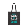 I Prefer Hanging Out With My Goats Tote Bag | Funny Goat Lover Canvas Bag | Goat Mom Gift | Farm Life Tote | Reusable Market Bag | Gumpert Homestead