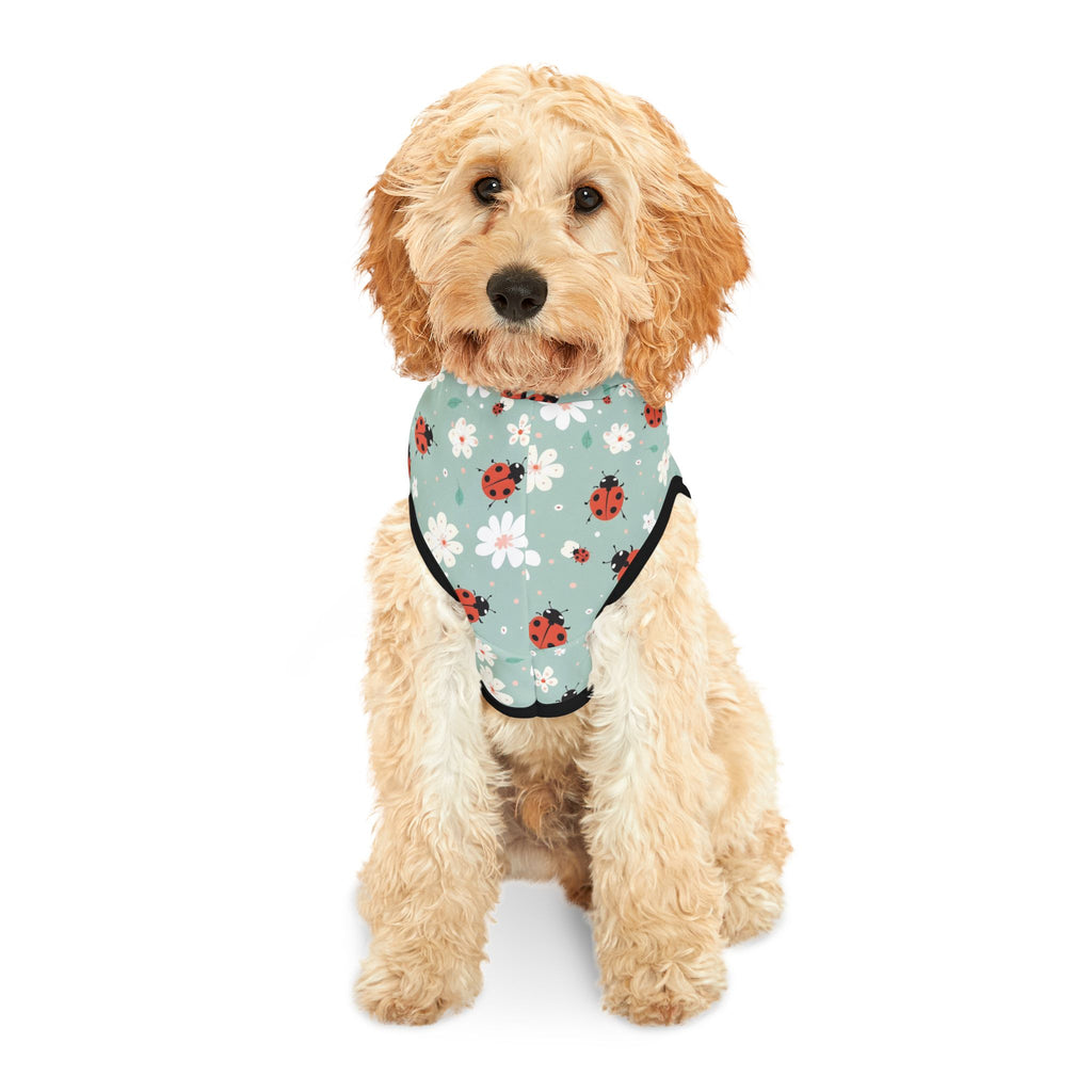 Cute Ladybug Pet Hoodie, Cute Pet Apparel, Animal Lover Gift, Dog Sweater, Cat Jumper, Pet Clothing