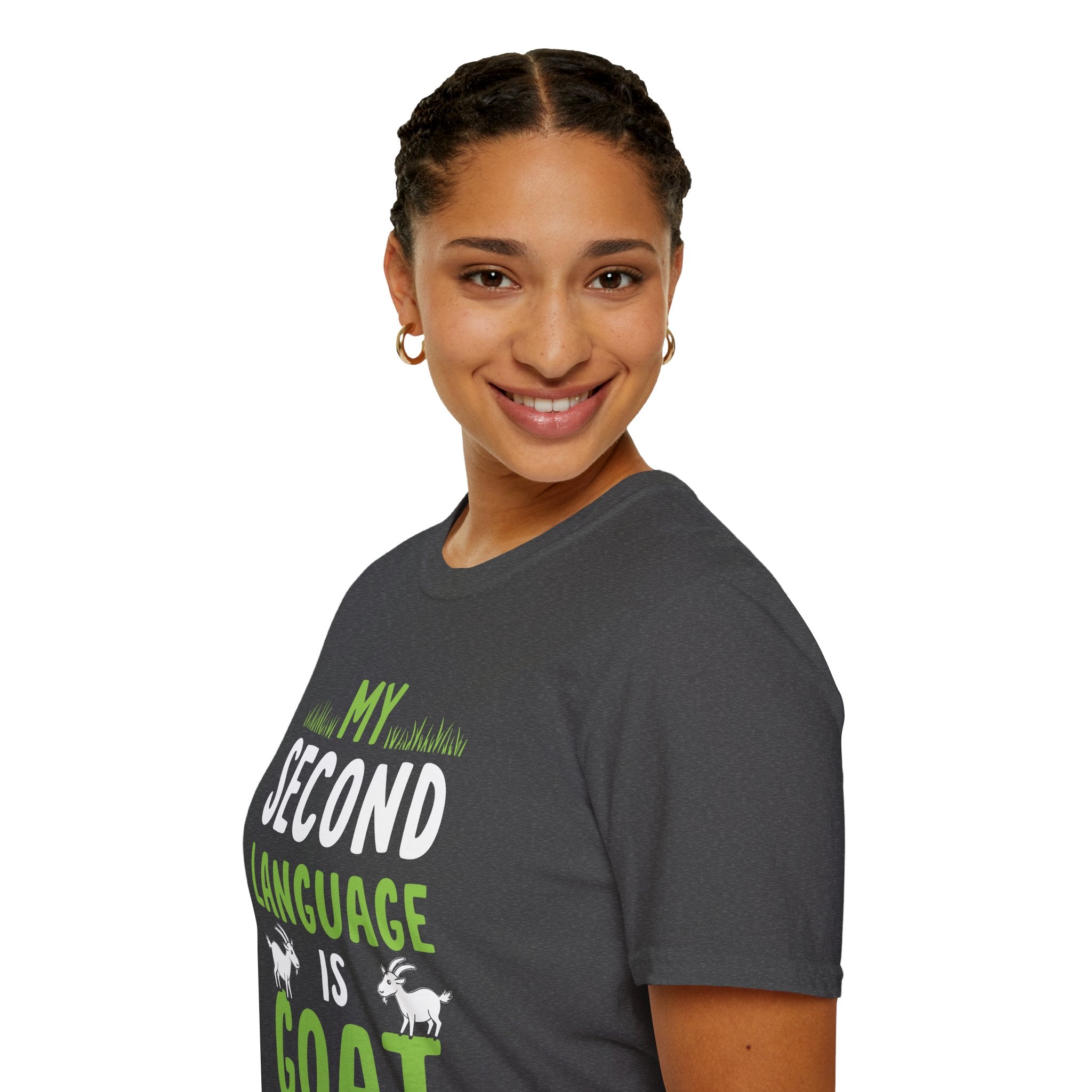 My Second Language Is Goat Funny Unisex T-Shirt | Goat Lover Farm Life Tee
