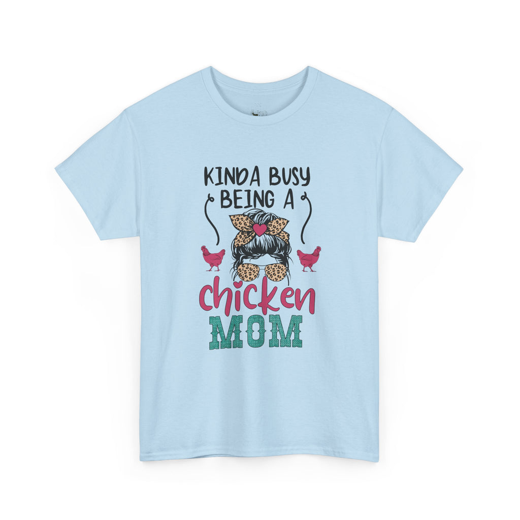 Kinda Busy Being a Chicken Mom T-Shirt – Funny Chicken Mom Shirt, Backyard Chicken Keeper Tee, Farm Life Graphic Shirt, Homestead Apparel Gift