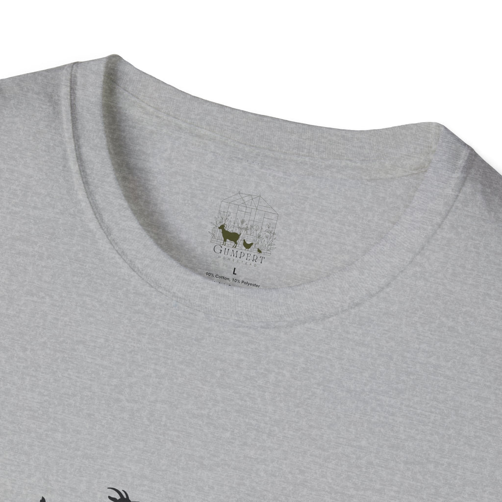 Goat Heartbeat Unisex T-Shirt | Minimalist Goat Lover ECG Farm Life Tee