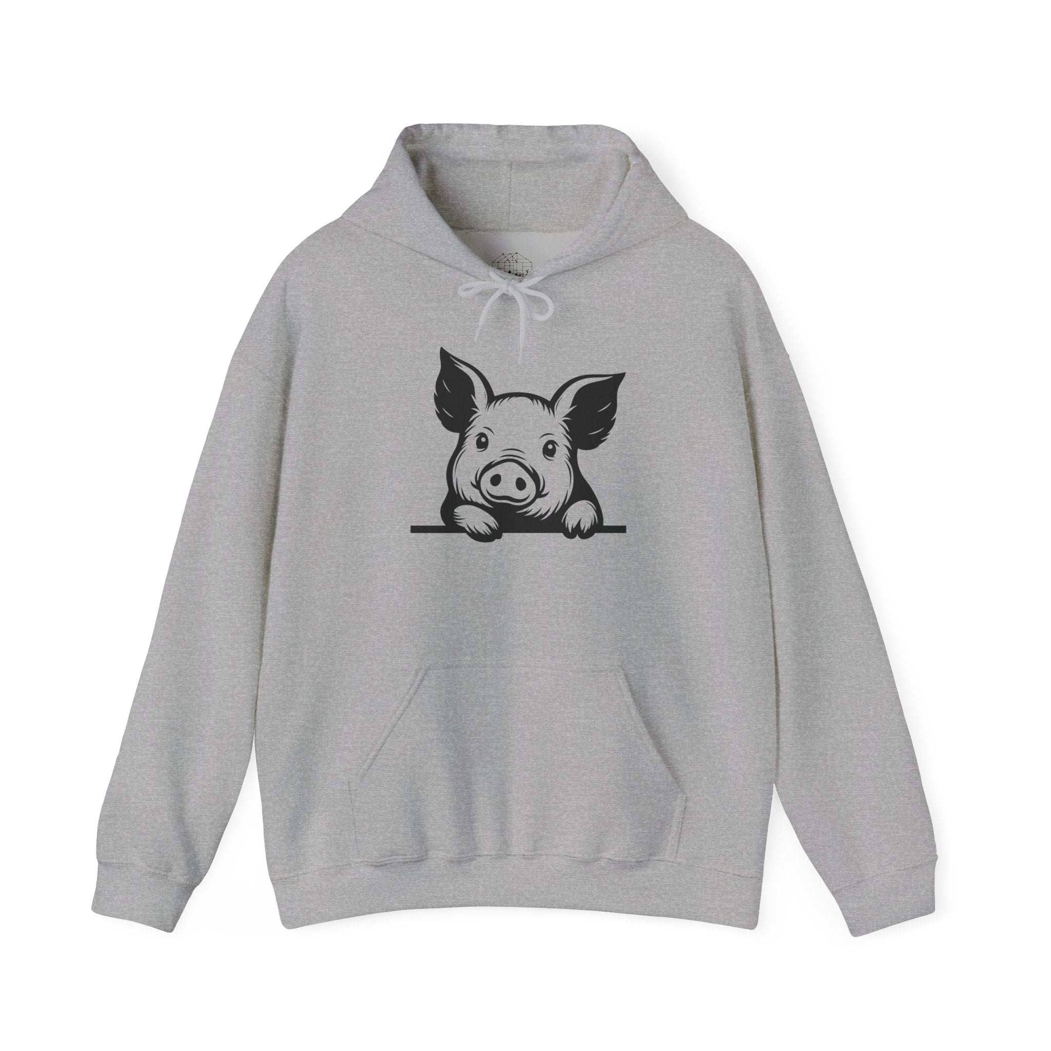 Peeking Pig Hoodie – Cute Pig Pullover Sweatshirt, Pig Lover Hoodie, Farm Life Hoodie, Mini Pig Apparel, Homestead Hoodie, Farm Animal Hoodie, Country Living Unisex Hoodie