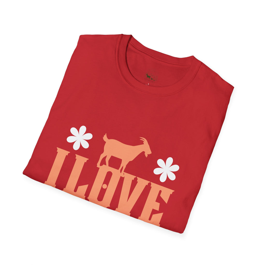 I Love My Goat Cute Unisex T-Shirt | Goat Lover Farm Life Graphic Tee