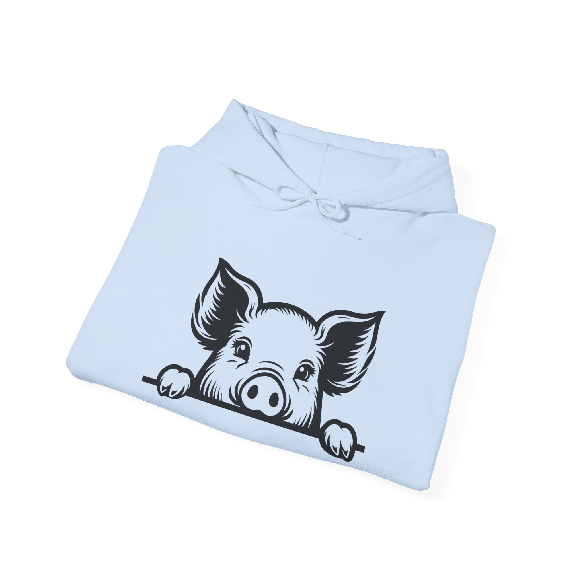 Peeking Pig Hoodie – Cute Pig Pullover Sweatshirt, Pig Lover Hoodie, Farm Life Hoodie, Mini Pig Apparel, Homestead Hoodie, Farm Animal Hoodie, Country Living Unisex Hoodie