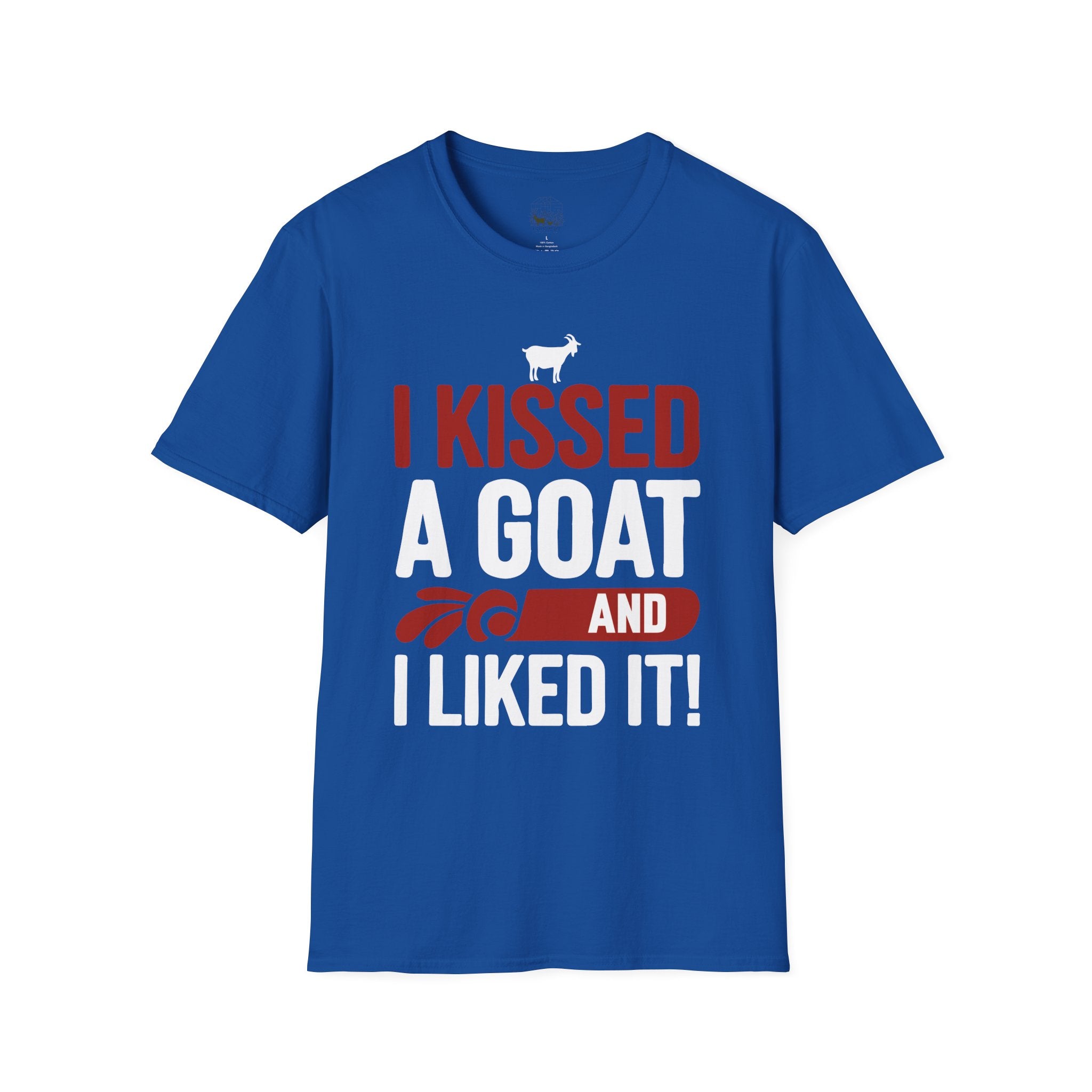I Kissed a Goat and I Liked It Funny Unisex T-Shirt | Goat Lover Farm Humor Tee