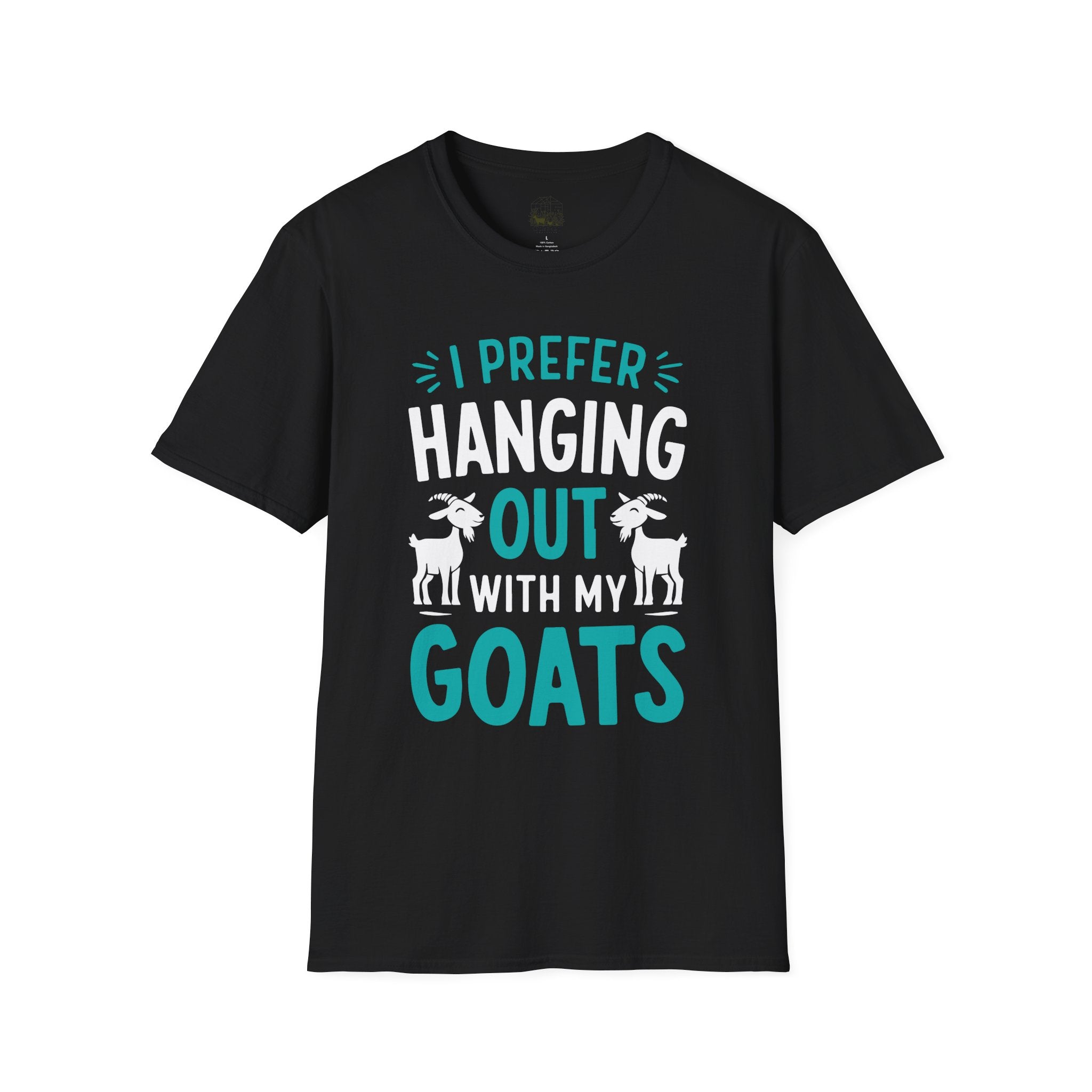 I Prefer Hanging Out With My Goats Funny Unisex T-Shirt | Goat Lover Farm Life Tee
