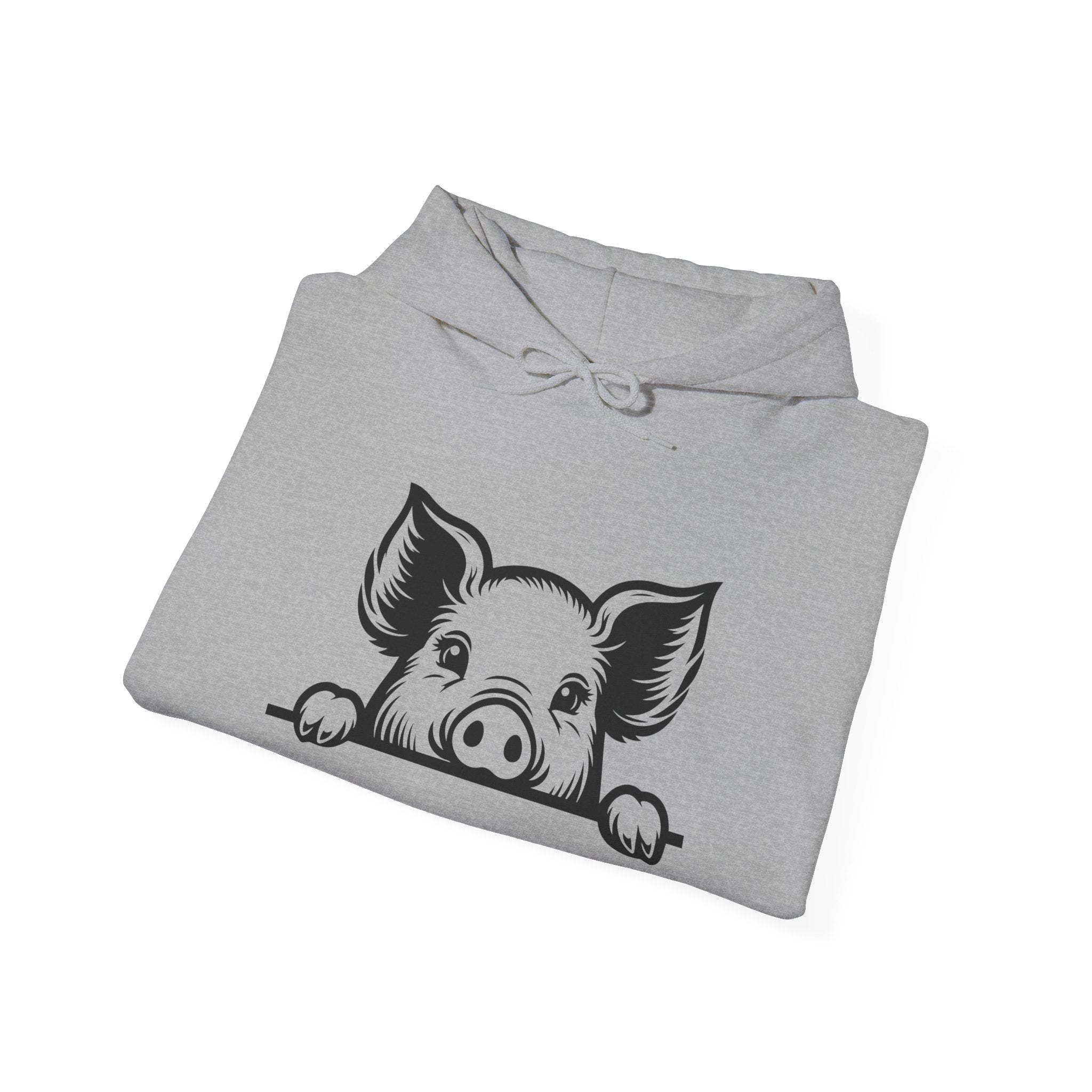 Peeking Pig Hoodie – Cute Pig Pullover Sweatshirt, Pig Lover Hoodie, Farm Life Hoodie, Mini Pig Apparel, Homestead Hoodie, Farm Animal Hoodie, Country Living Unisex Hoodie