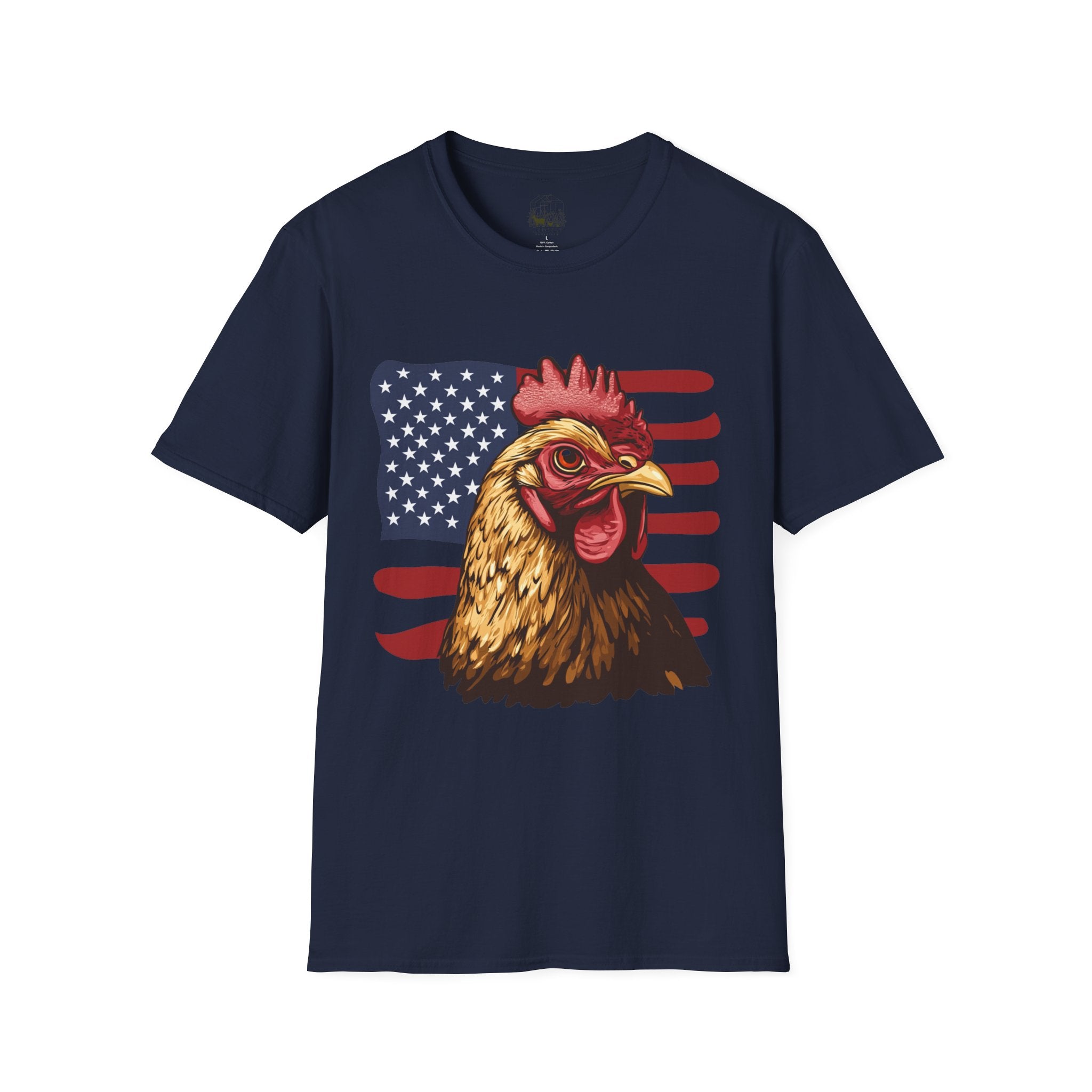 4th Of July Chicken T-Shirt – American Flag Hen Shirt, Farm Life Tee, 4th of July Chicken Shirt, Backyard Chicken Keeper Gift, Homestead Farm Apparel