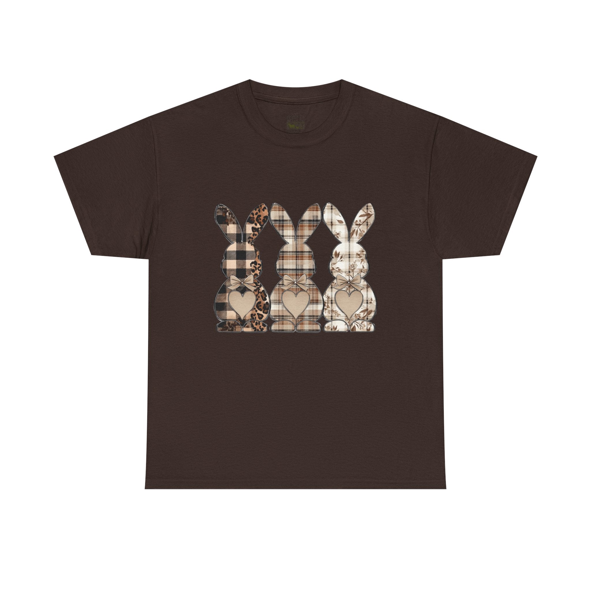Rustic Bunny Trio T-Shirt | Farmhouse Rabbit Graphic Tee | Cottagecore Easter Bunny Shirt | Country Farm Animal Shirt | Homestead Spring Apparel