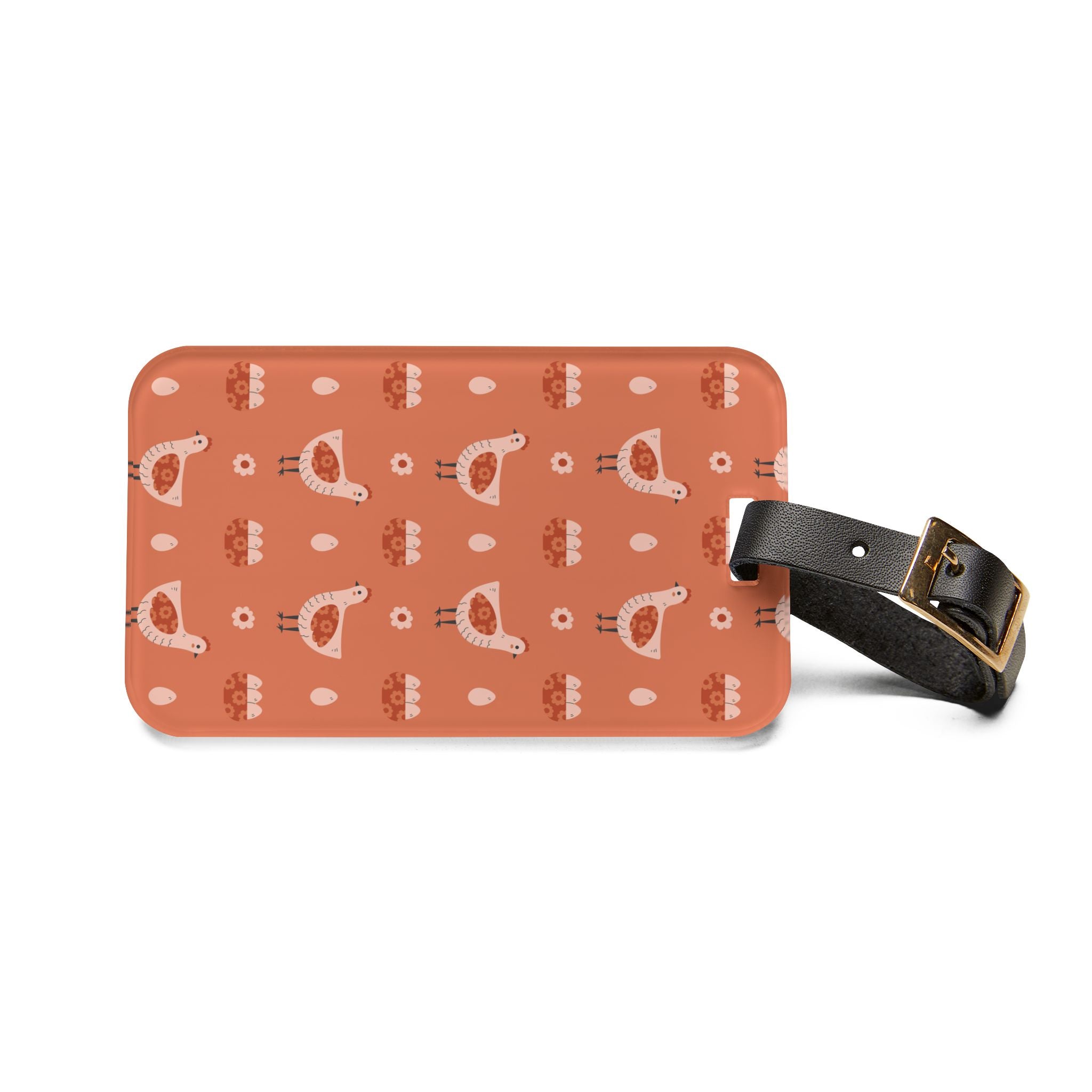 Chicken Luggage Tag | Farmhouse Travel Accessory | Rustic Hen Suitcase Tag | Cottagecore Poultry Bag Identifier | Gumpert Homestead