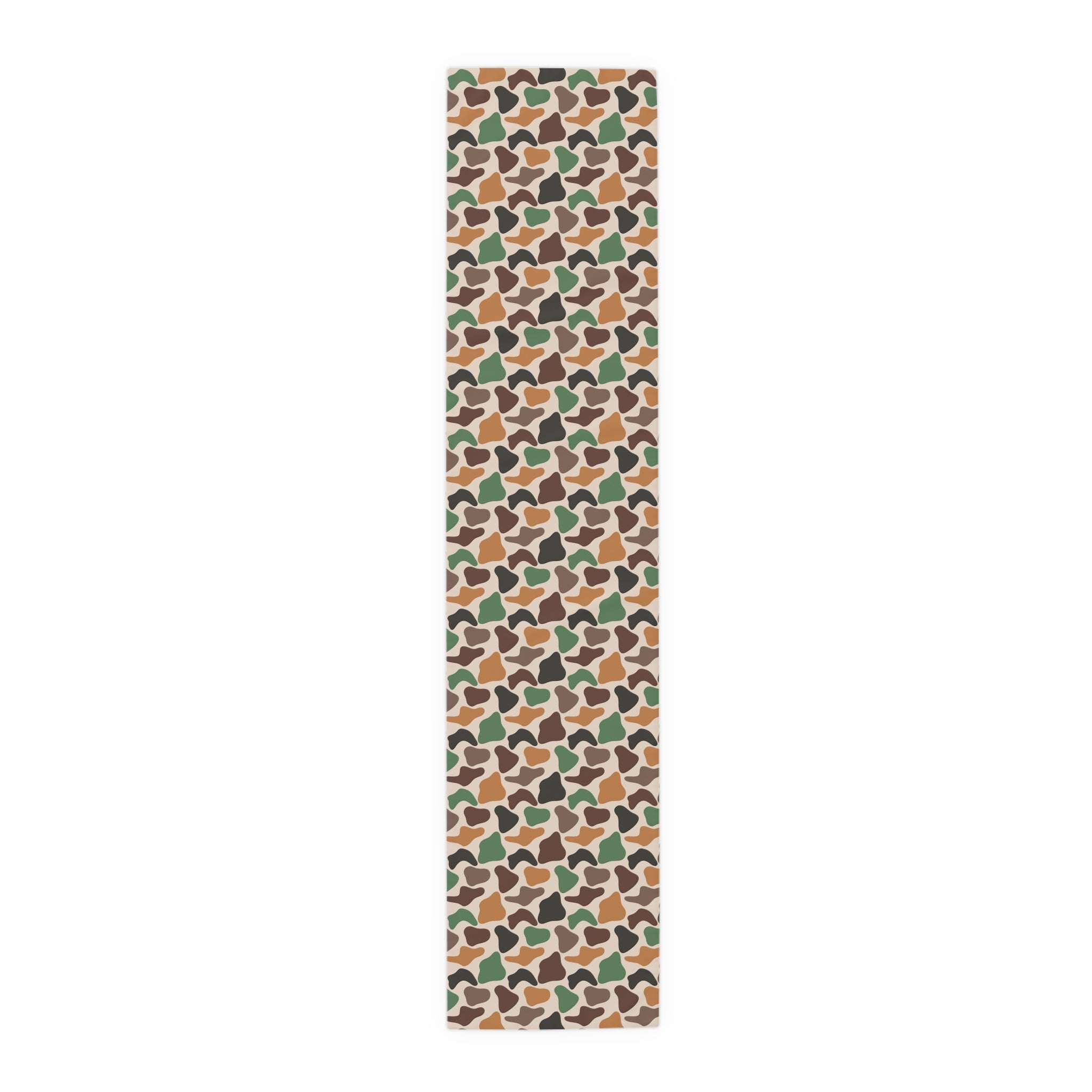 Duck Camo Farmhouse Table Runner | Rustic Waterfowl Kitchen Decor | Country Duck Print Dining Table Linen | Homestead Farm Table Runner