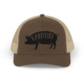 Farm Life Pig Snapback Trucker Hat – Rustic Farm Trucker Cap, Homestead Hat, Pig Lover Farm Cap, Country Lifestyle Mesh Hat