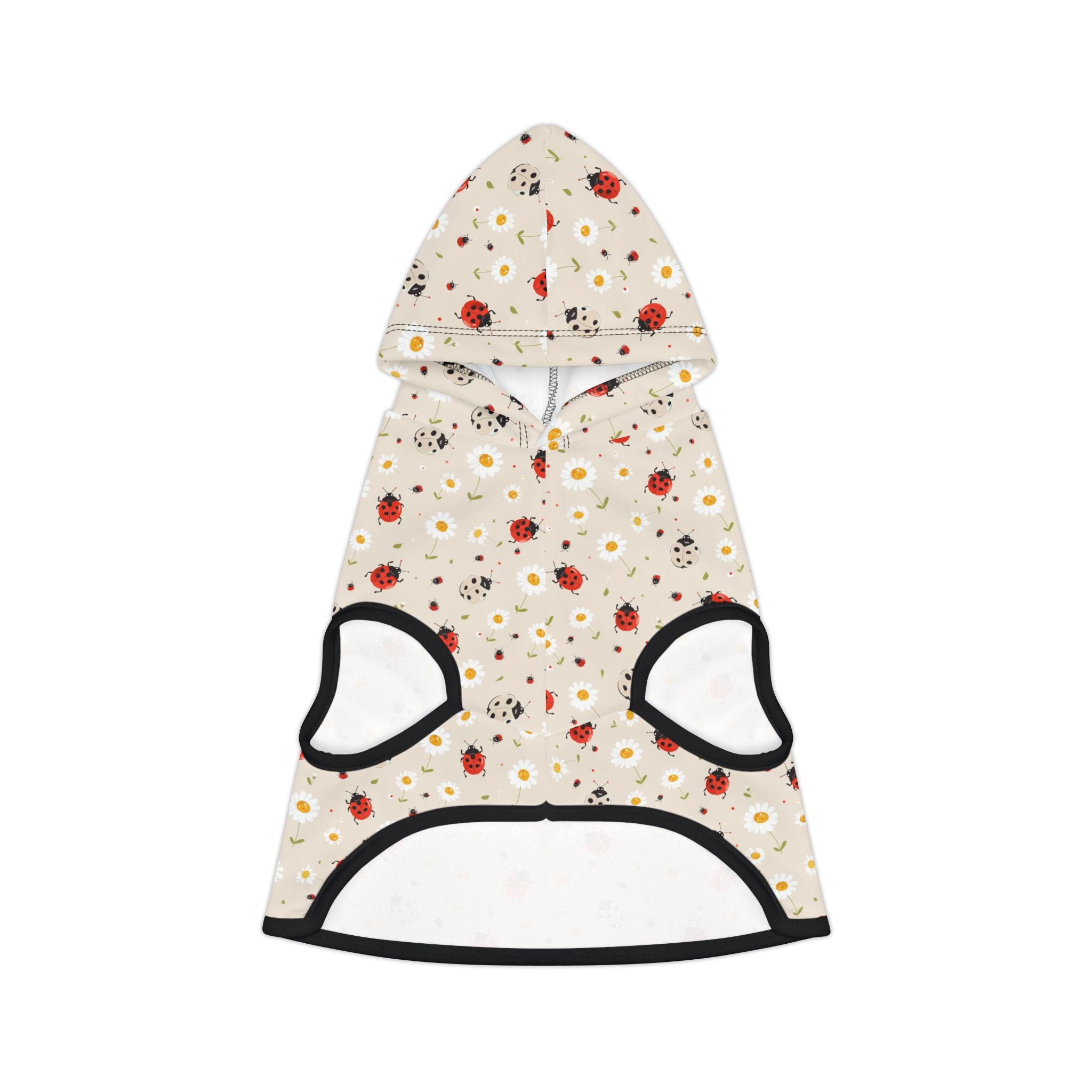 Ladybug Pet Hoodie, Cute Pet Apparel, Animal Lover Gift, Dog Sweater, Cat Jumper, Pet Clothing