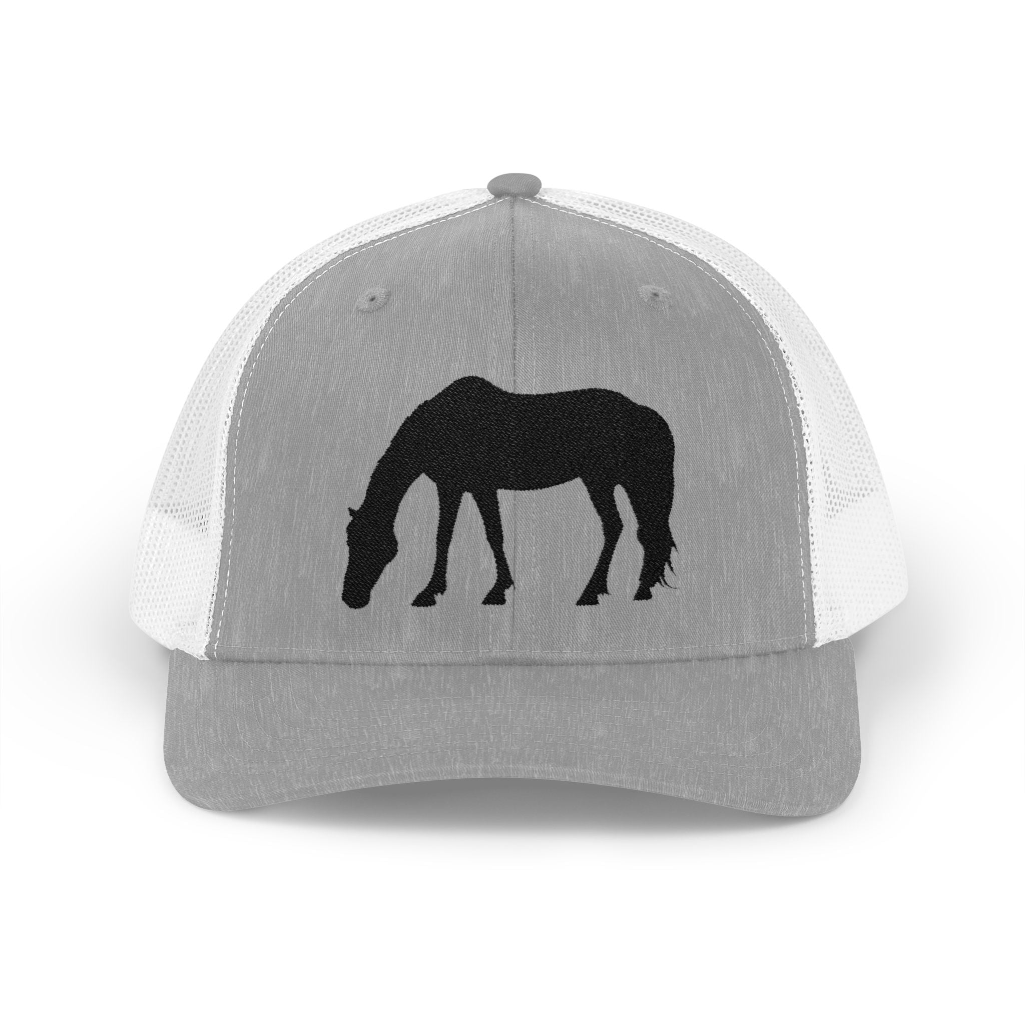 Grazing Horse Trucker Hat | Farm Life Mesh Snapback Cap | Equestrian Horse Lover Hat | Rustic Ranch & Cottagecore Farm Cap