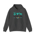 Peace Love Goats Hoodie – Unisex Farmhouse Goat Lover Sweatshirt | Cozy Homestead Country Apparel